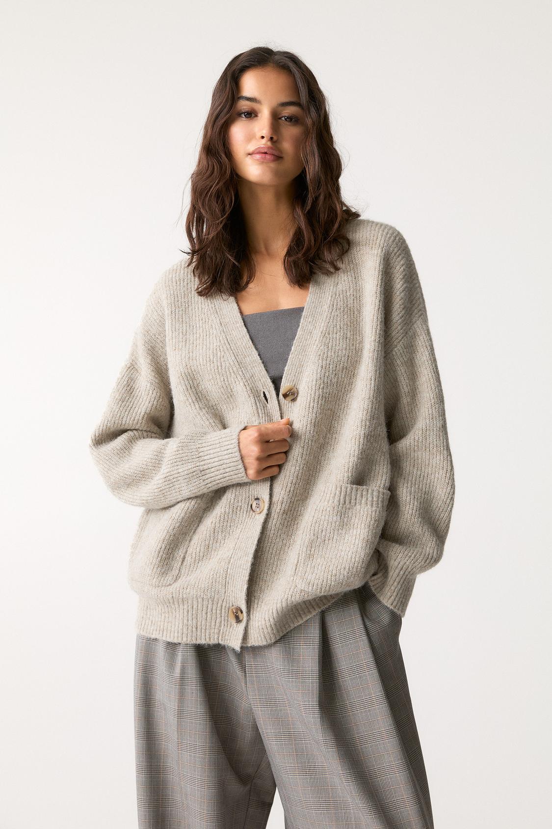 Cardigan Jersey Pull&bear Mujer Cárdigan Crochet Nudo PULL&BEAR