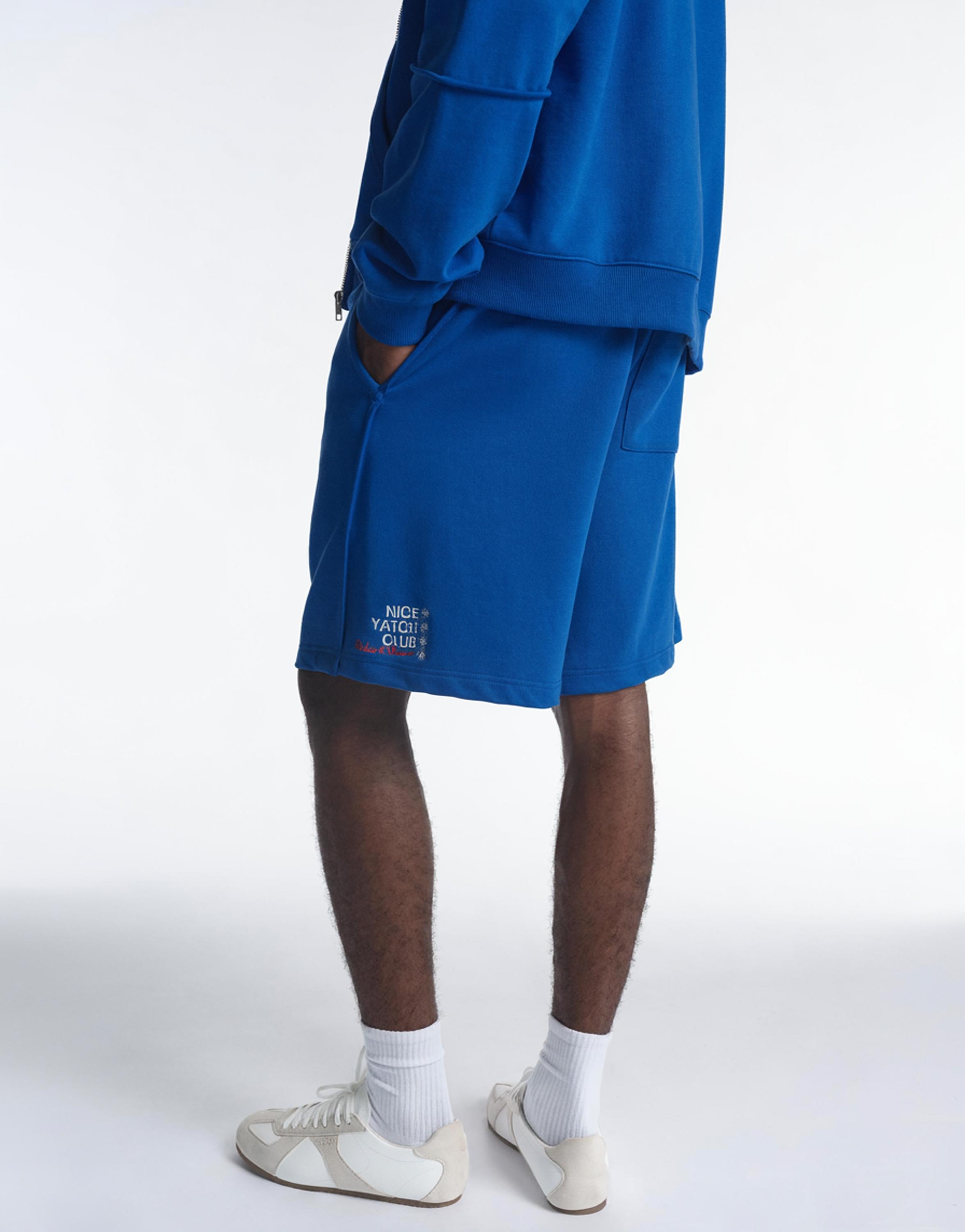 Yacht Club Bermuda sweat shorts — Deep blue