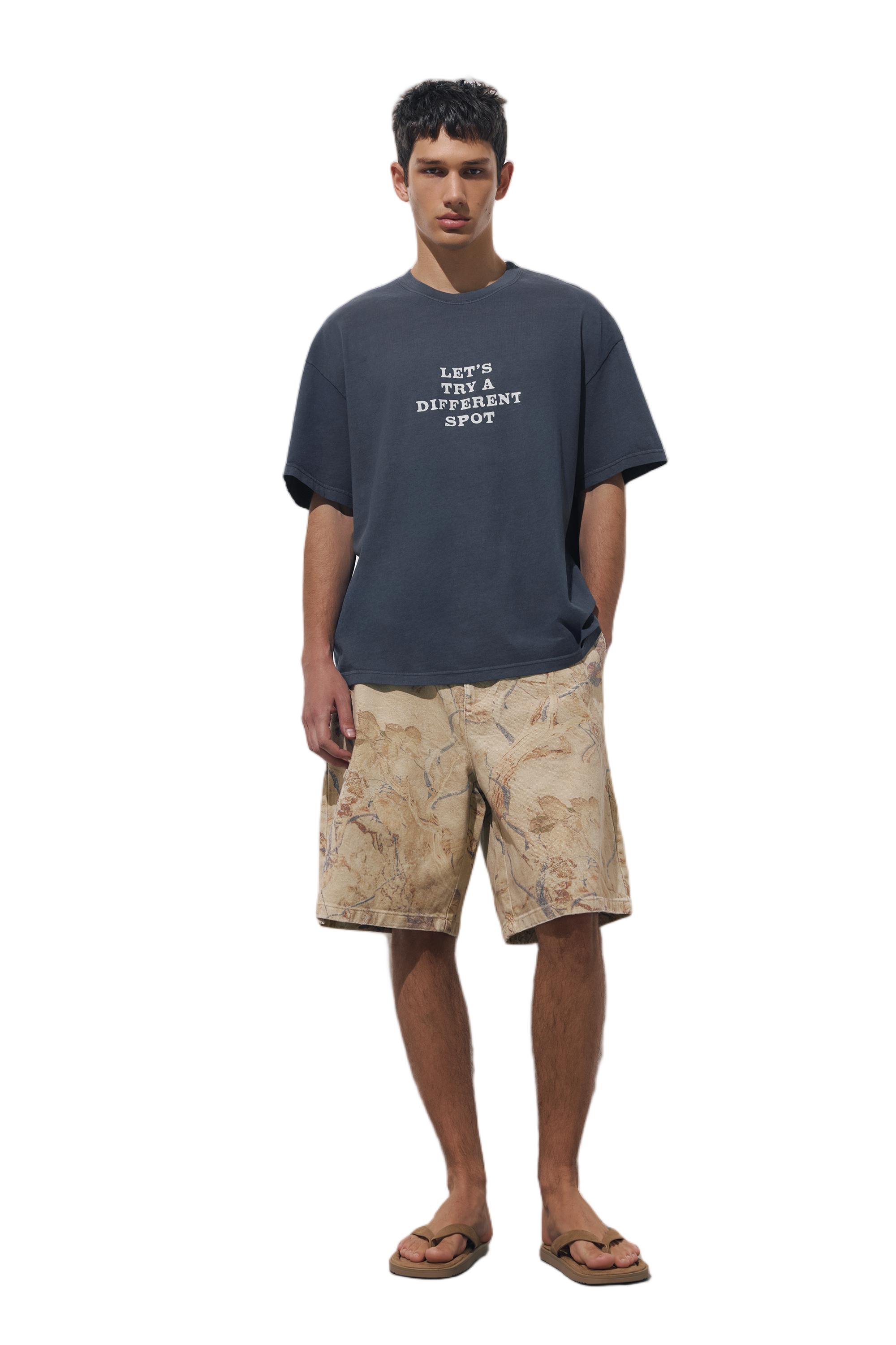 Dalış grafik baskılı t-shirt - Görsel 14