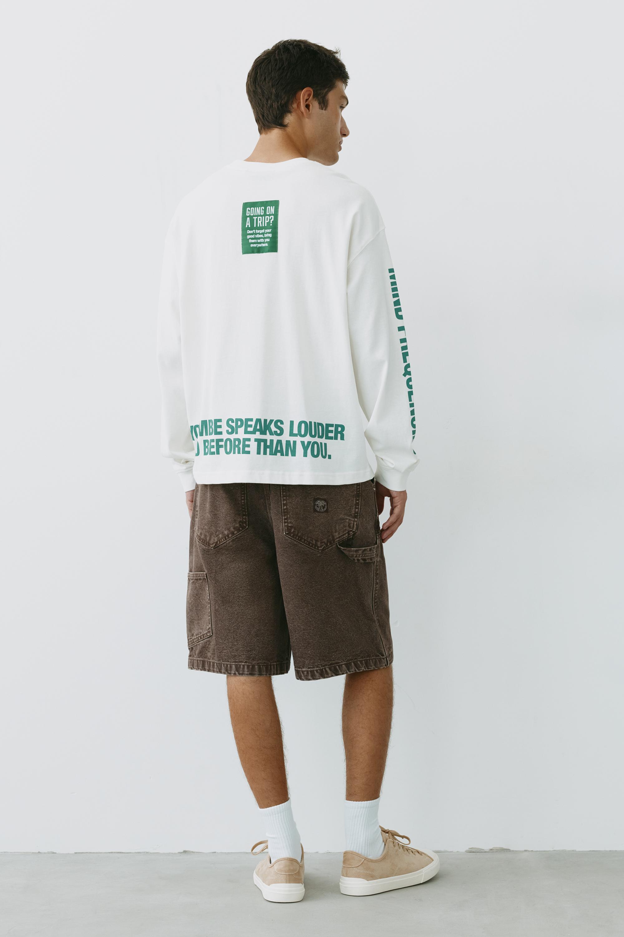 Relaxed fit carpenter Bermuda shorts — Brown