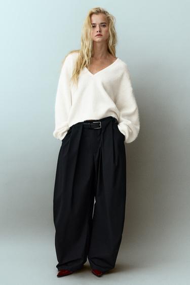 V-neck jumper — Ecru 5