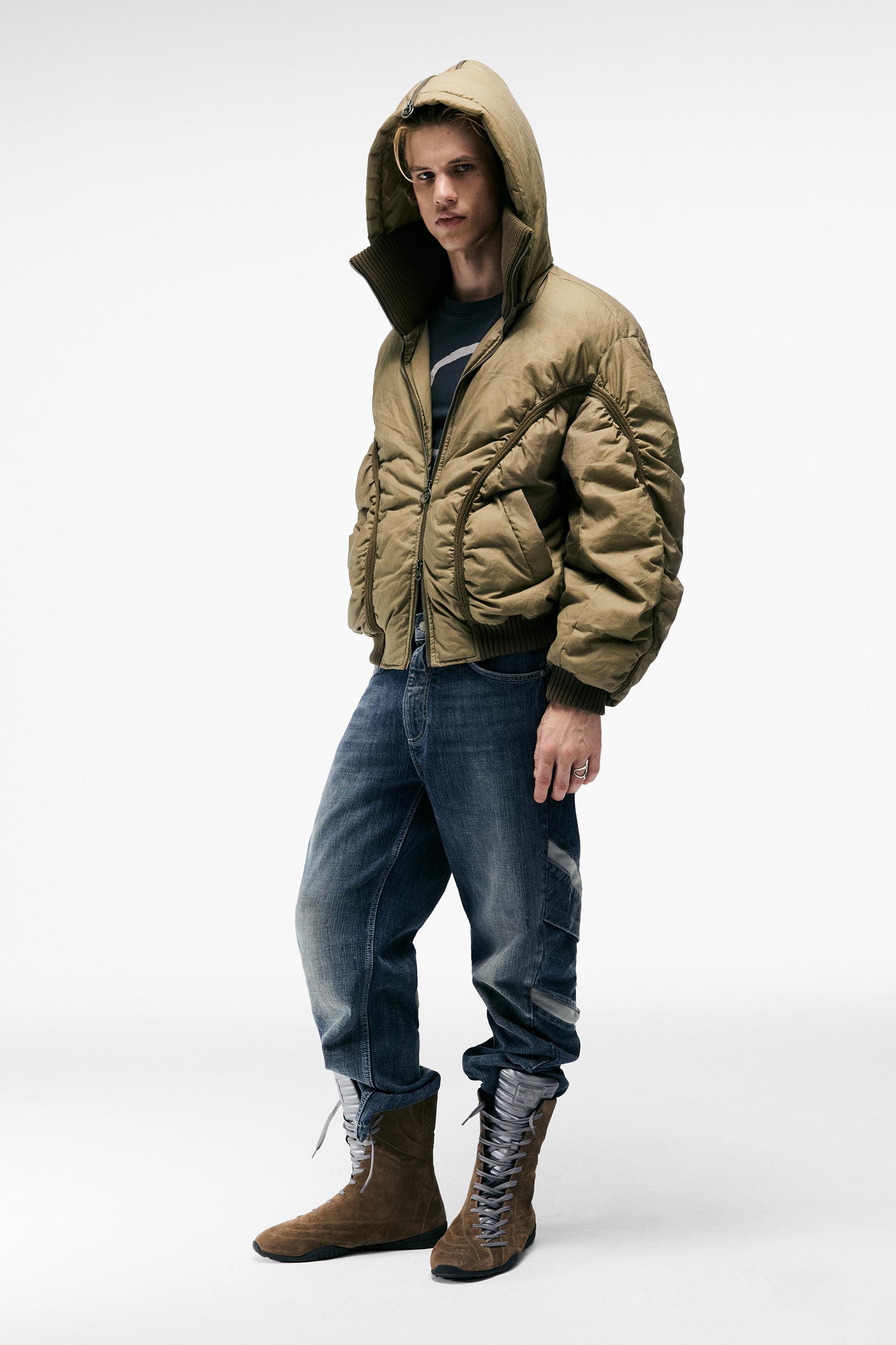 Puffer Jacket Blouson Homme Pull And Bear Veste Matelassée