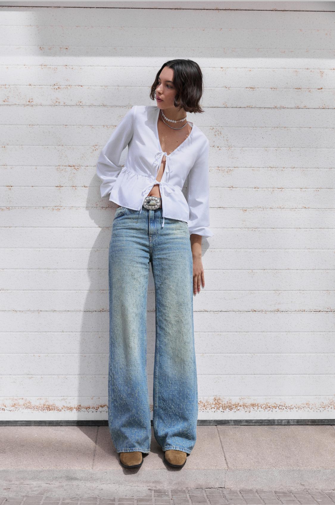 Pantalones Campana Tie Dye Pull And Bear Dye Campana Pantalones