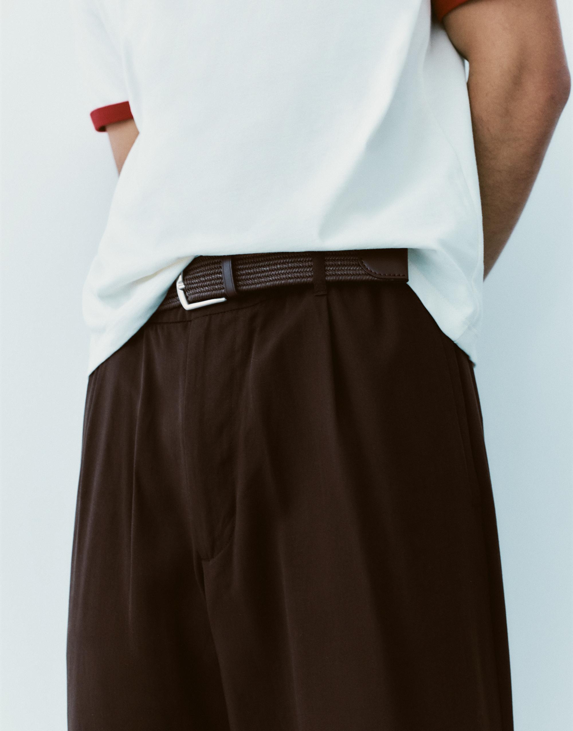 Tailored jogging trousers — Brown