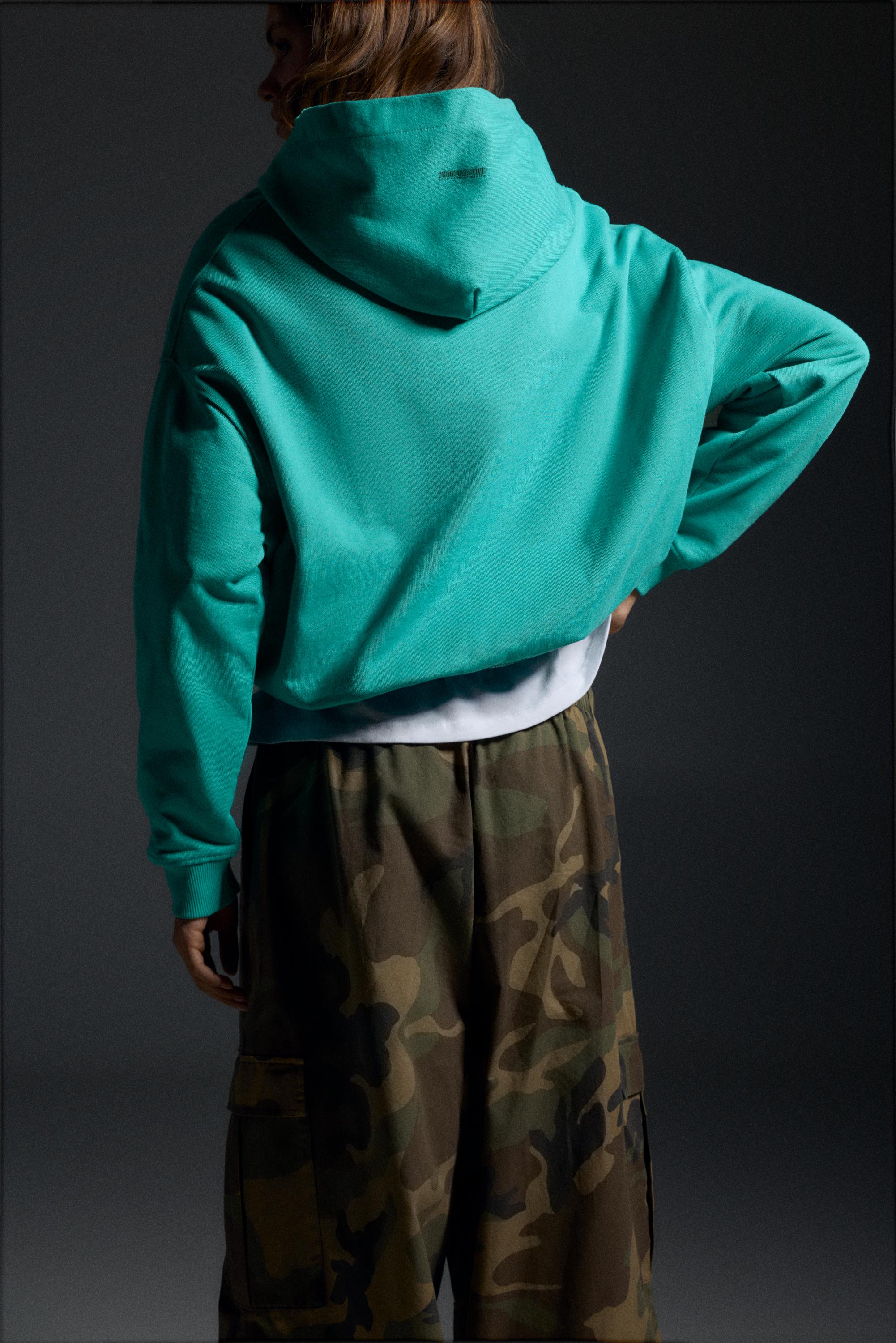 Pull&Bear STWD kutu kesim sweatshirt görsel 7