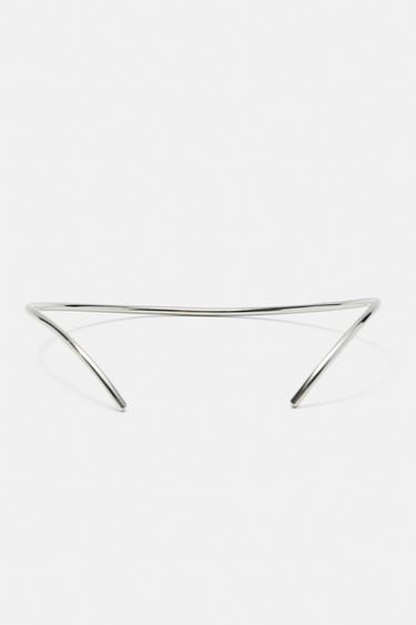Metallic choker necklace — Silver 4
