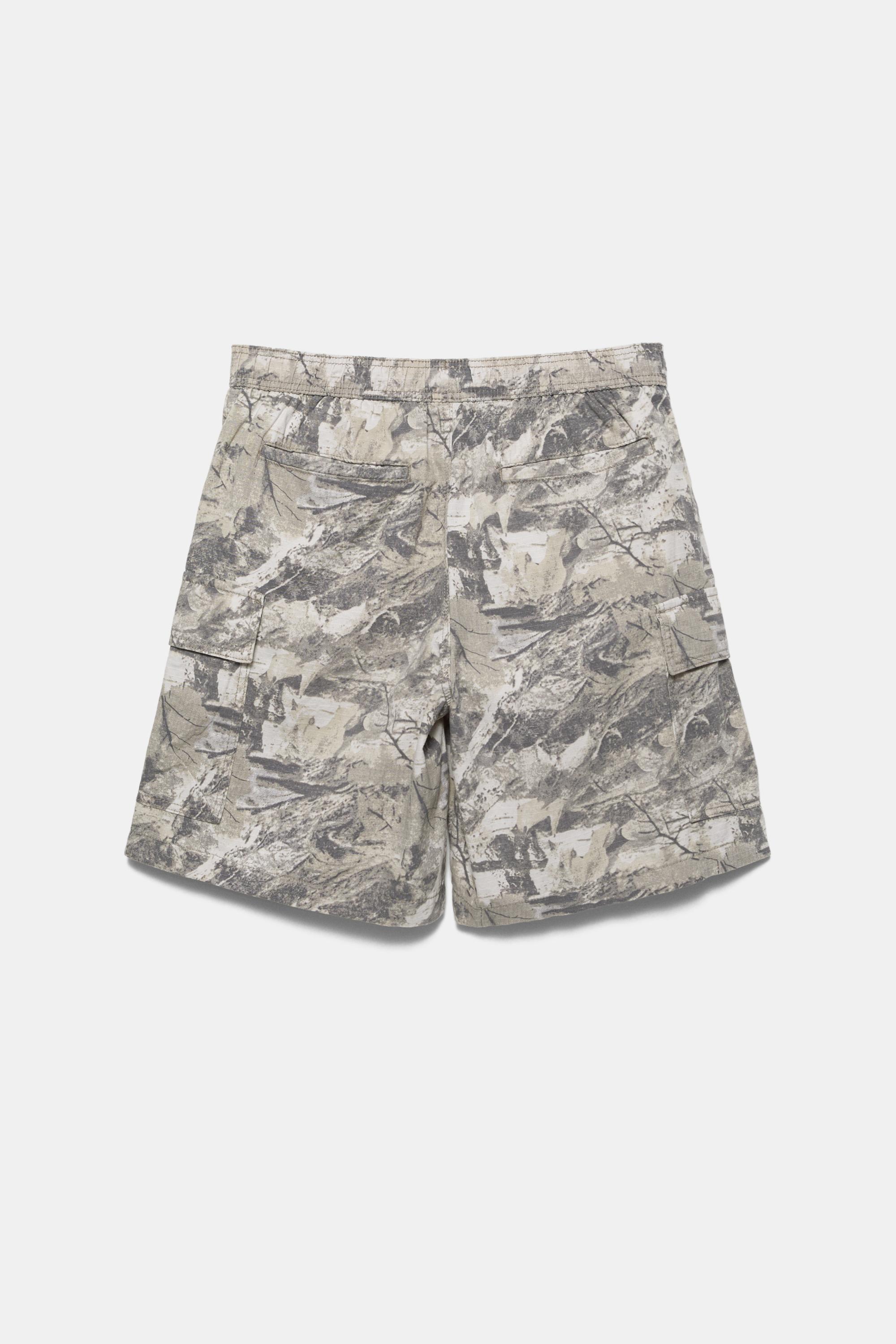 Ripstop cargo Bermuda shorts — Sand/Khaki