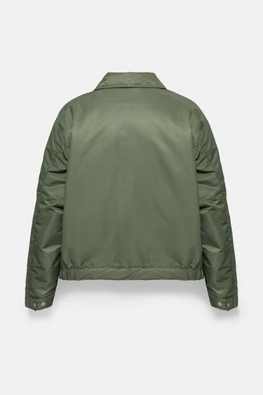 Boxy bomber jacket — Medium green 8