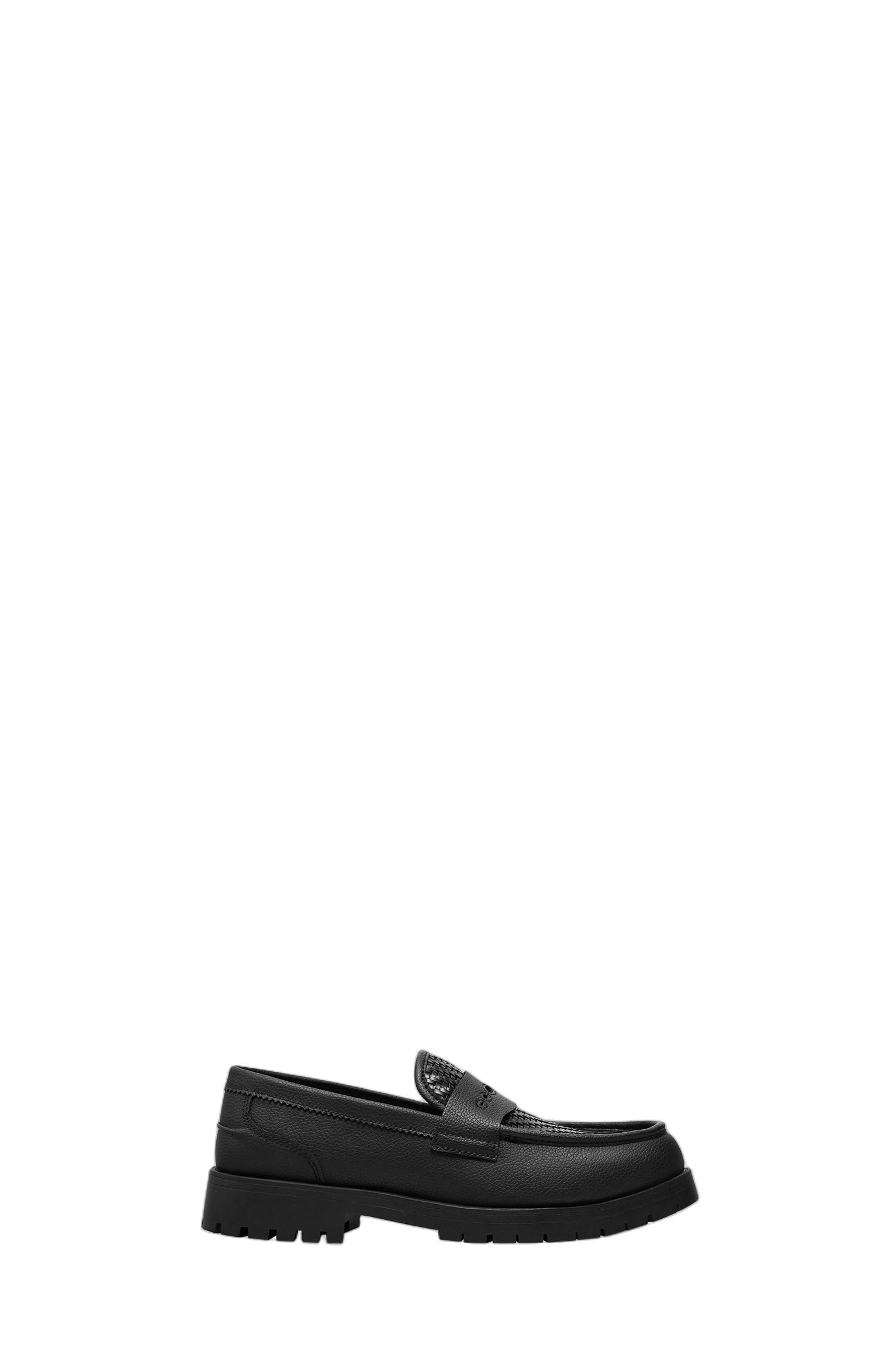 Braided STWD loafers — Black