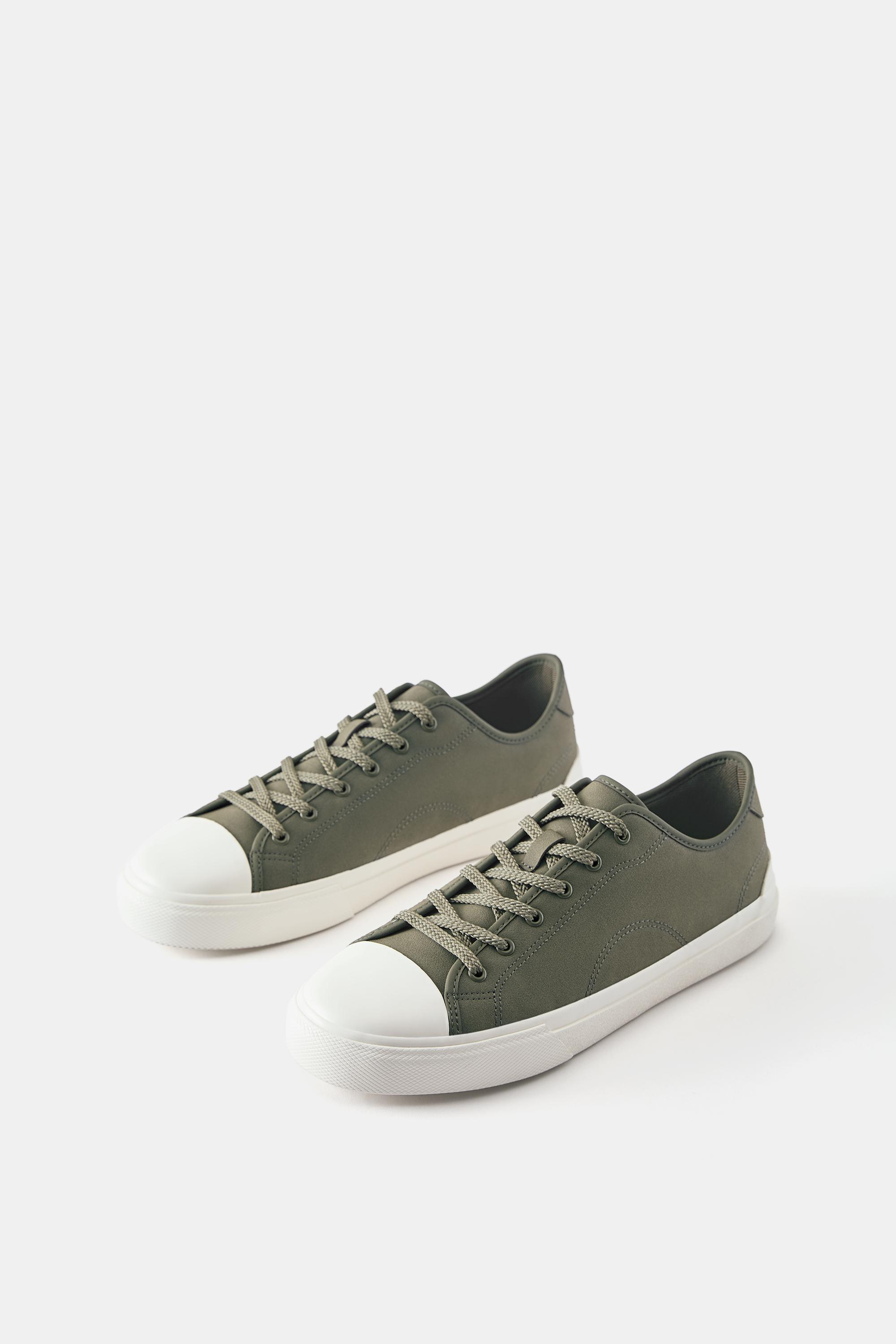 Casual trainers with detail — Khaki