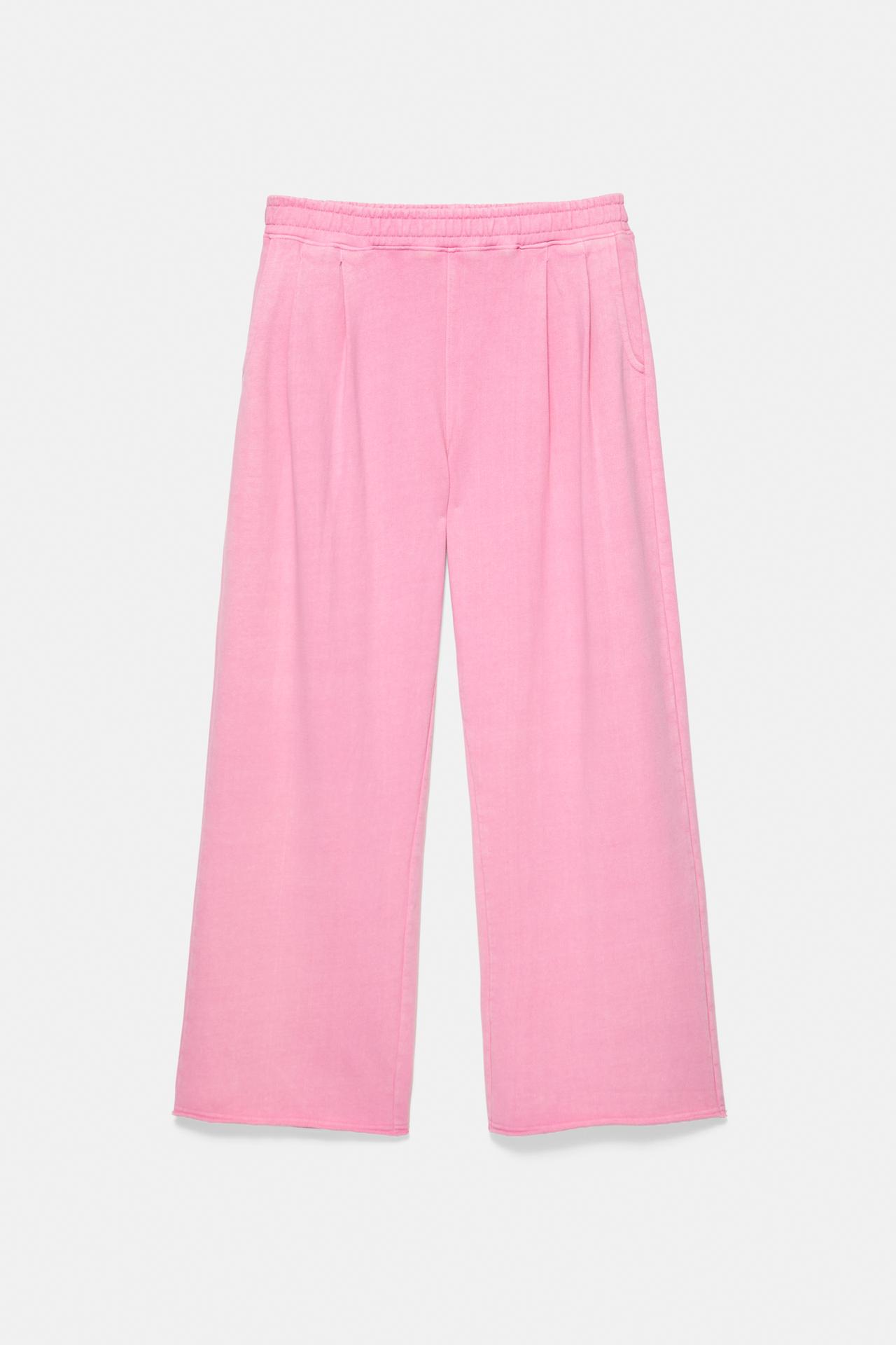 Wide-leg joggers — Pink