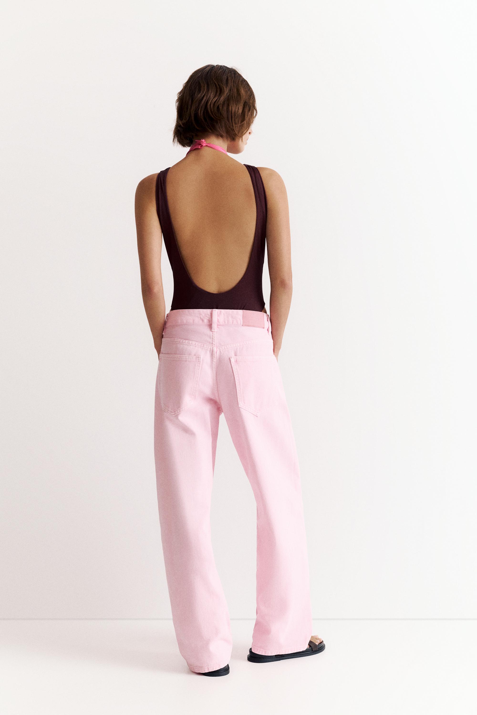 Pink barrel jeans — Pink