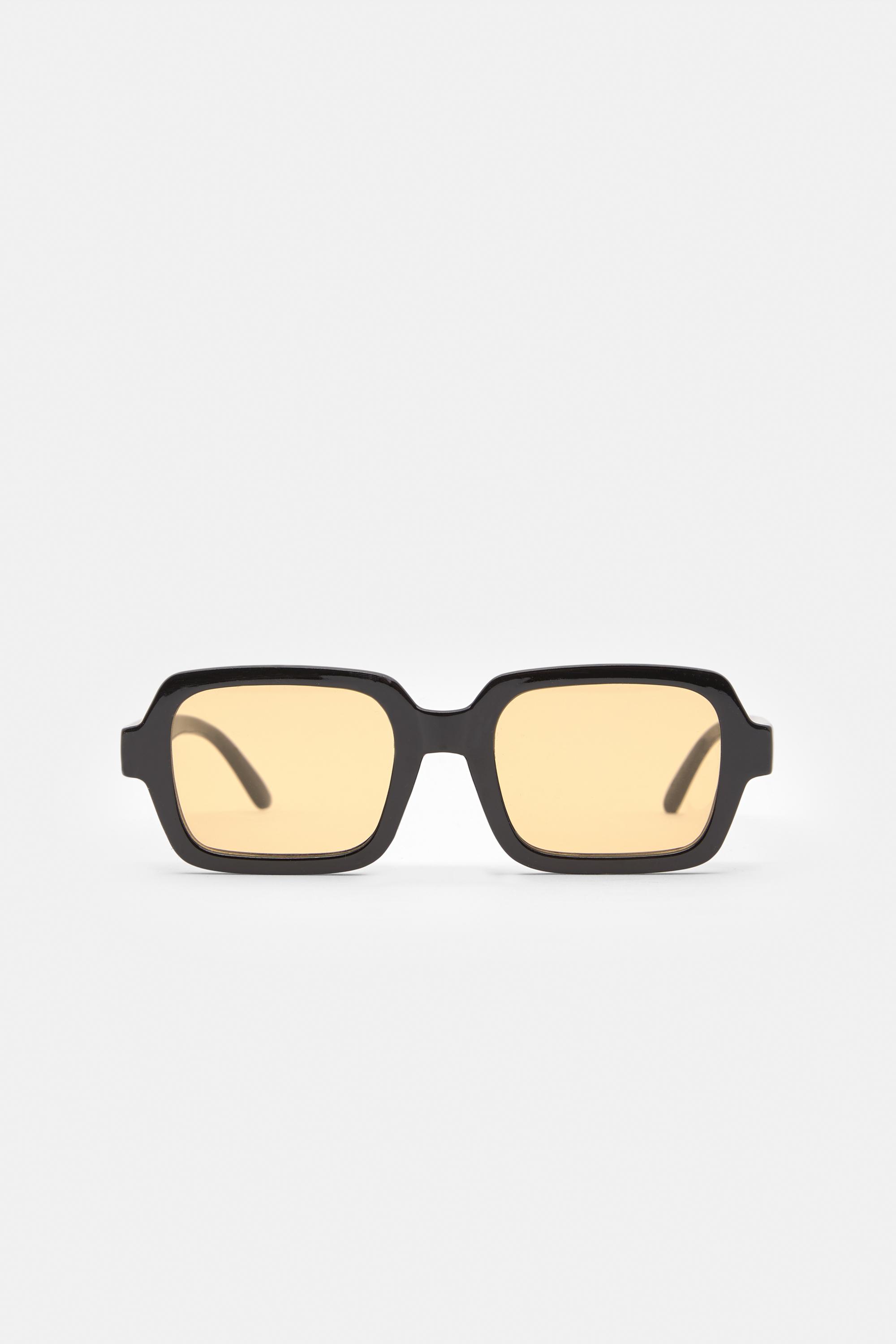 Retro-Brille Mit Gelben Gläsern