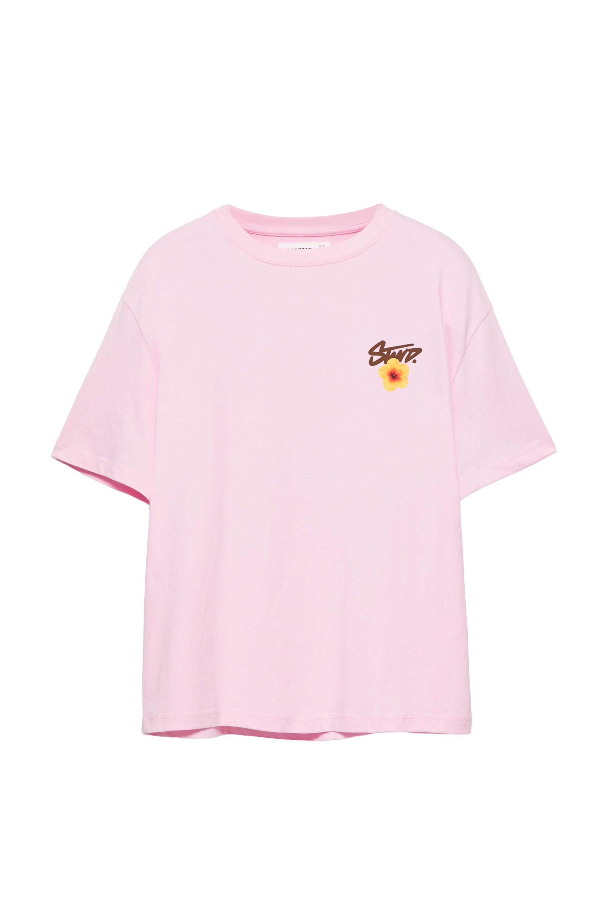 Pull&Bear STWD çiçekli tişört görsel 3