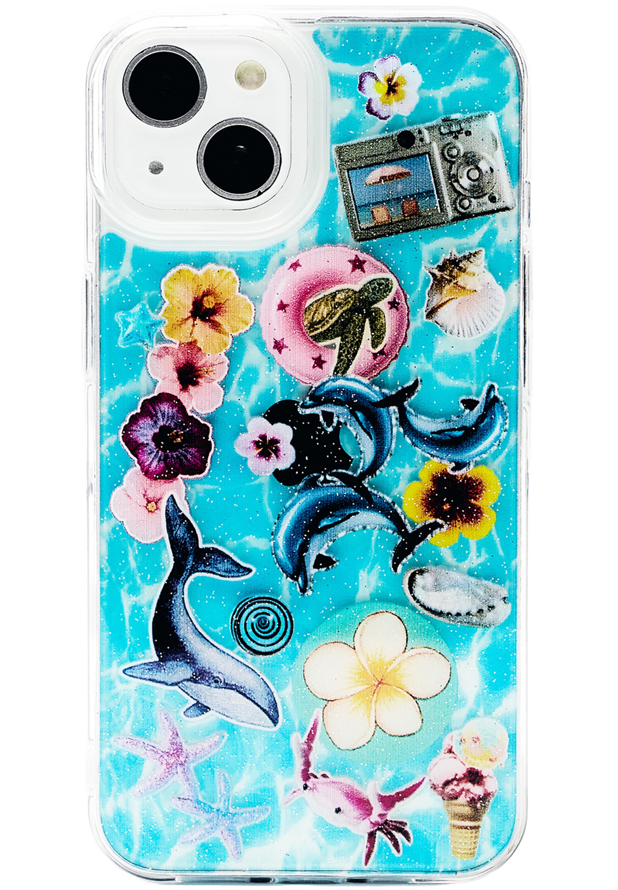 Sticker iPhone case — Blue