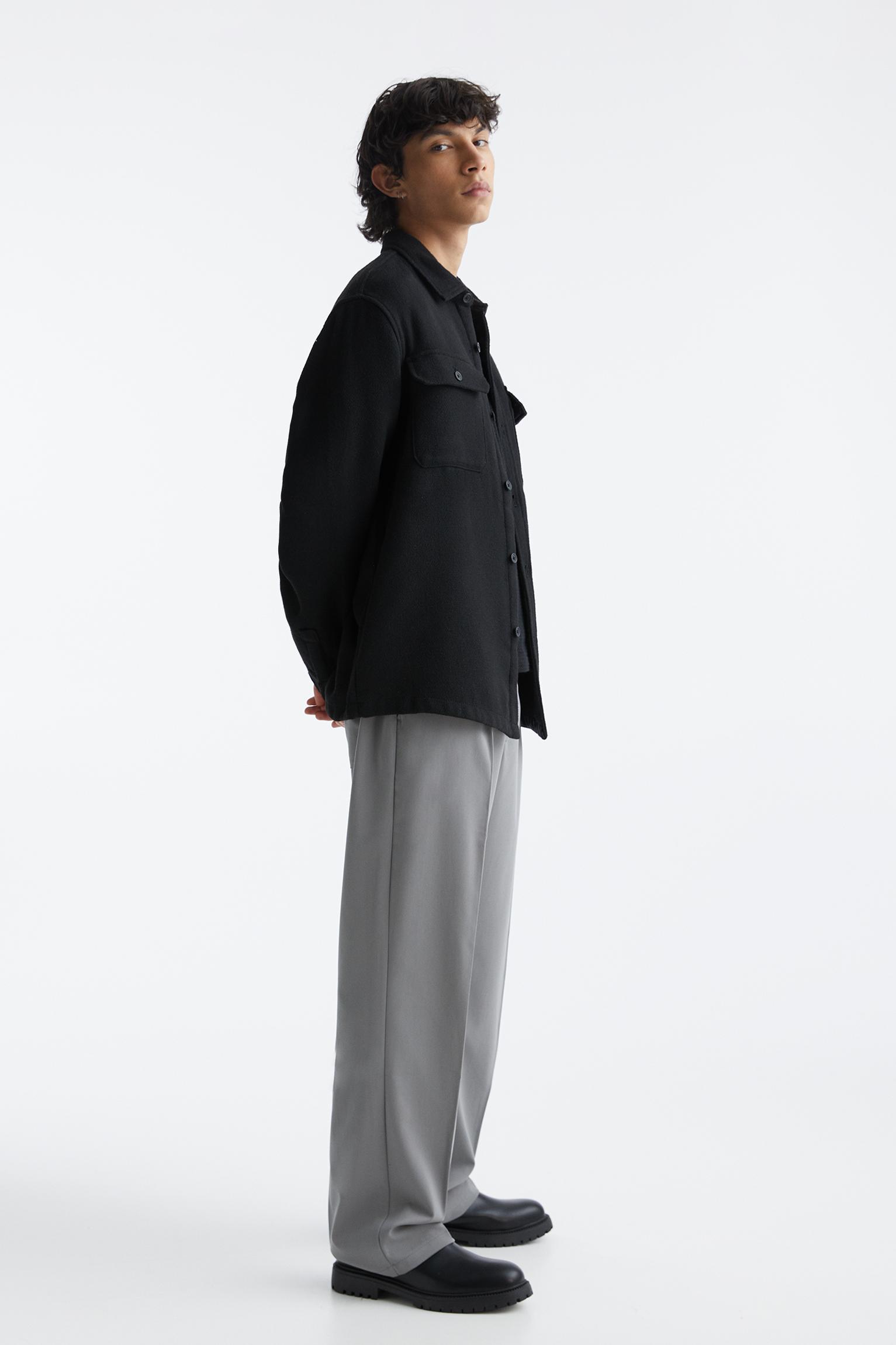 Tailored fit geniş paça pantolon - Görsel 17