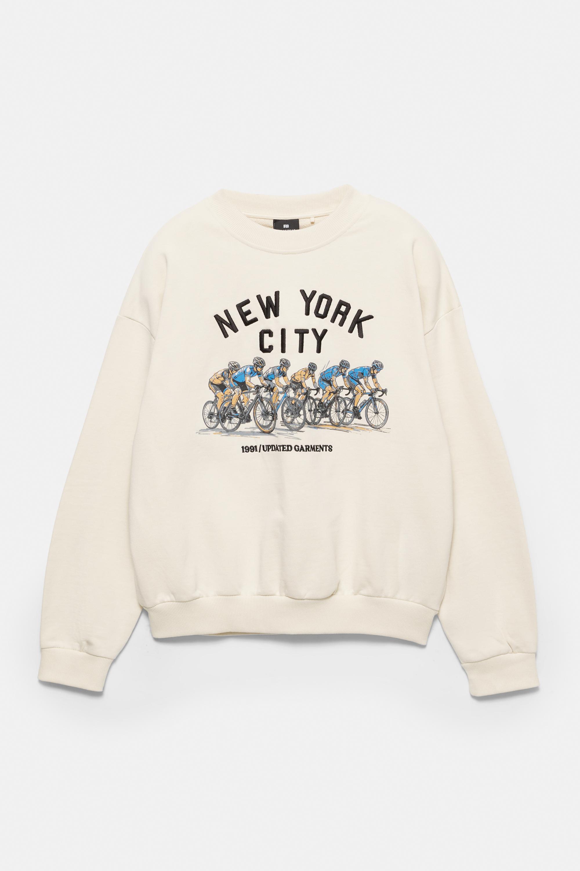Cyclist graphic sweatshirt — Off white