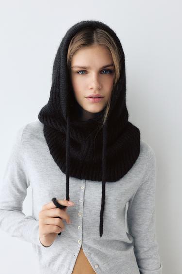 Ribbed knit balaclava — Black 3