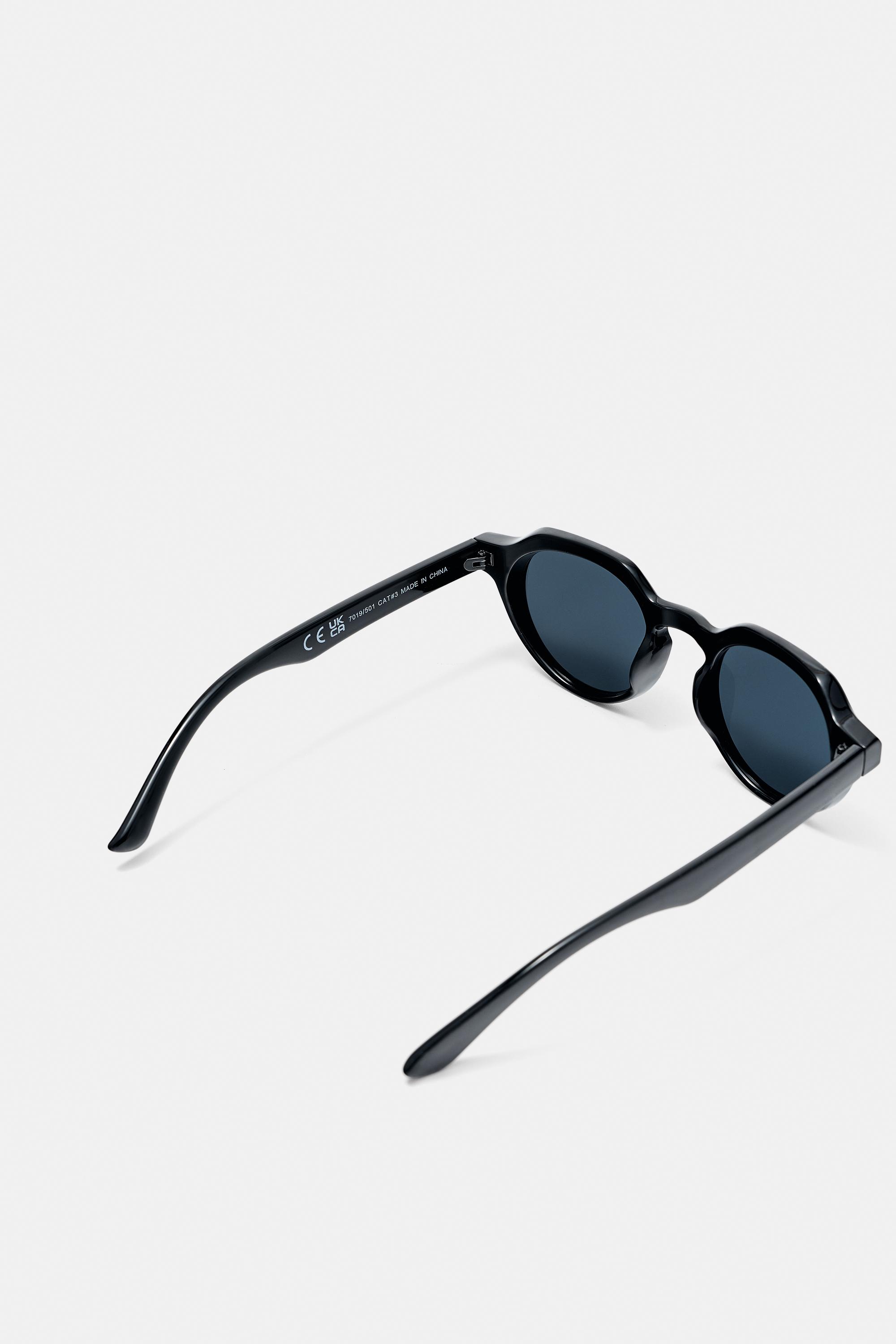 Tortoiseshell effect sunglasses — Black