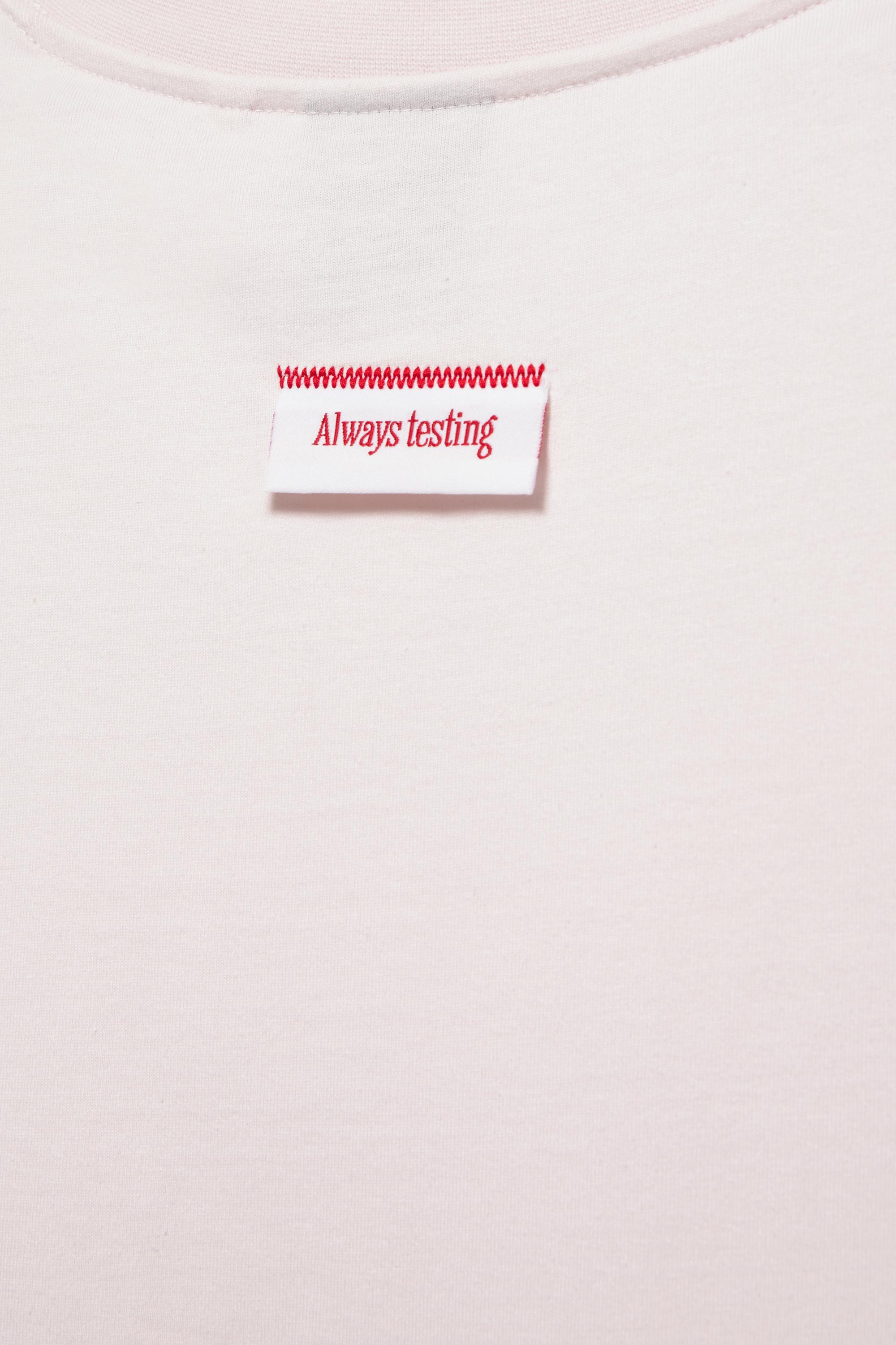 STWD Studio label T-shirt — Pastel pink