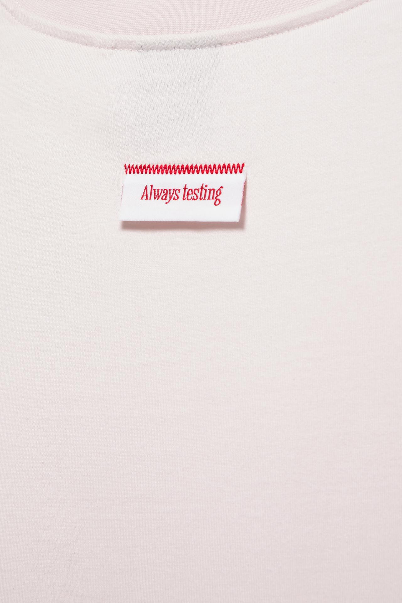 STWD Studio label T-shirt — Pastel pink