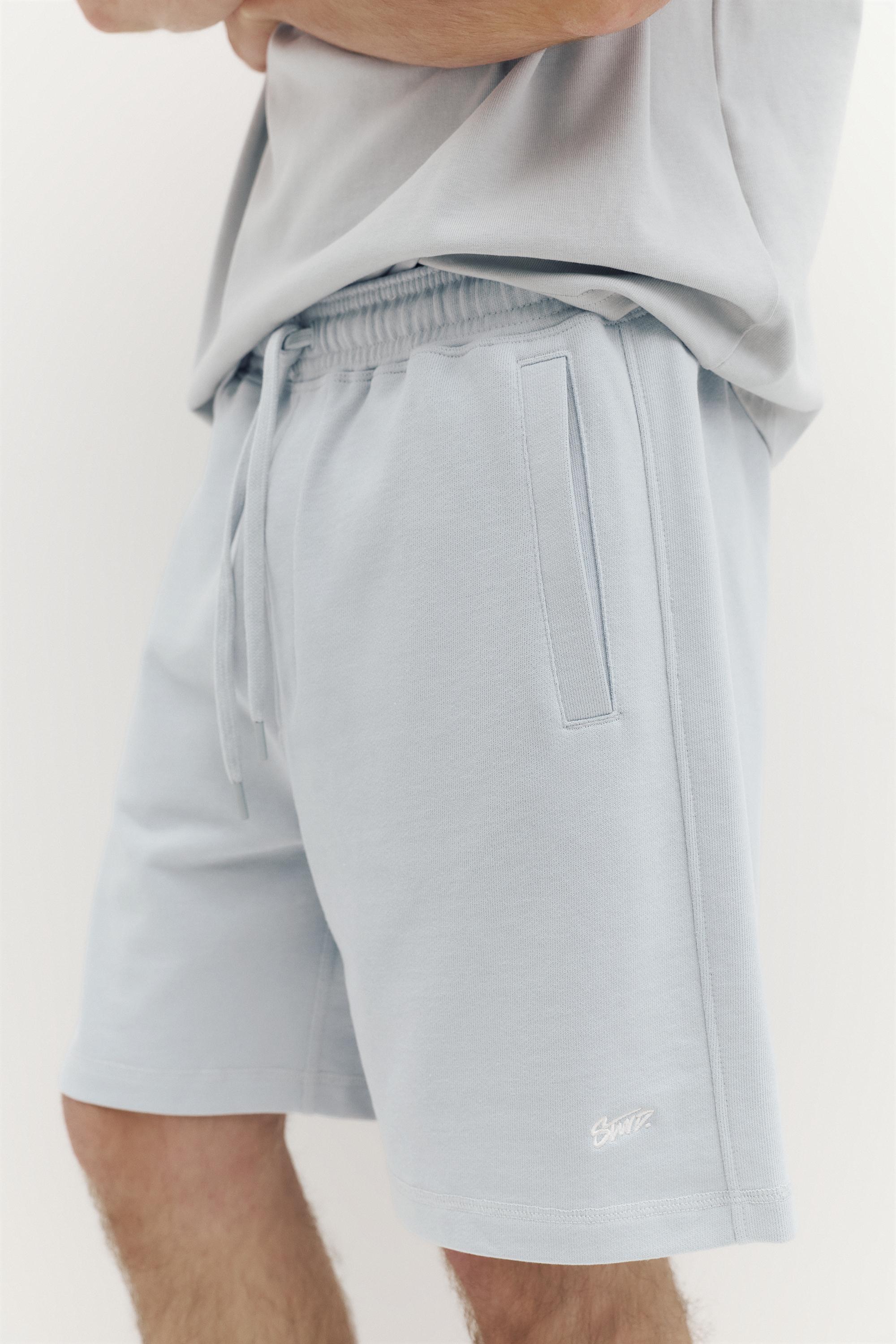 Logolu jogger bermuda şort - Görsel 140