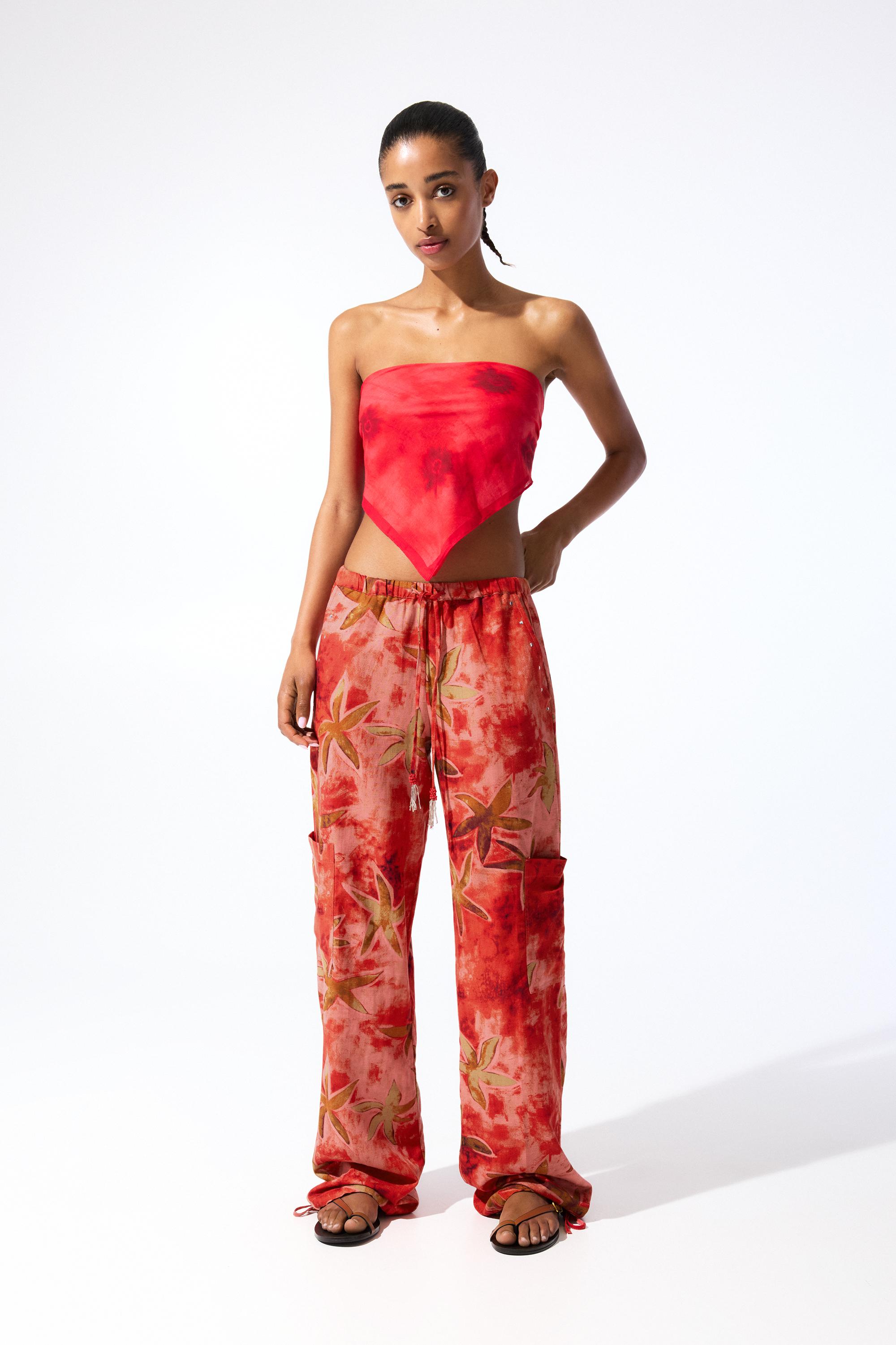 Rustikale Blumenhose