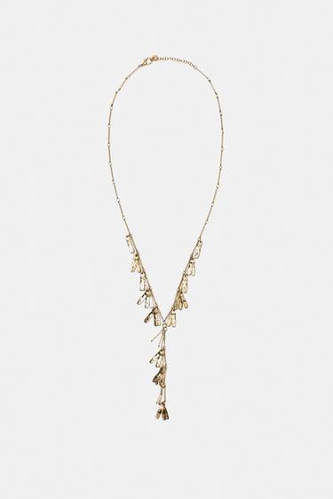 Long cascading necklace — Gold 5