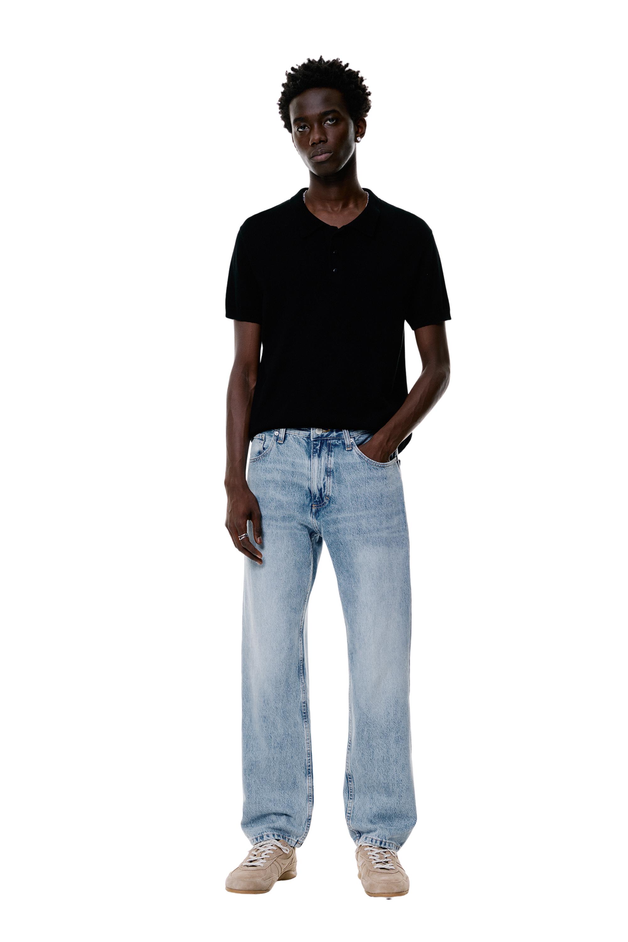 Straight-leg jeans — Pale indigo