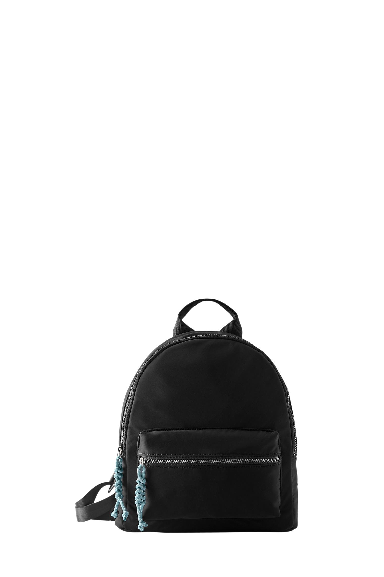 Embellished nylon backpack — Black