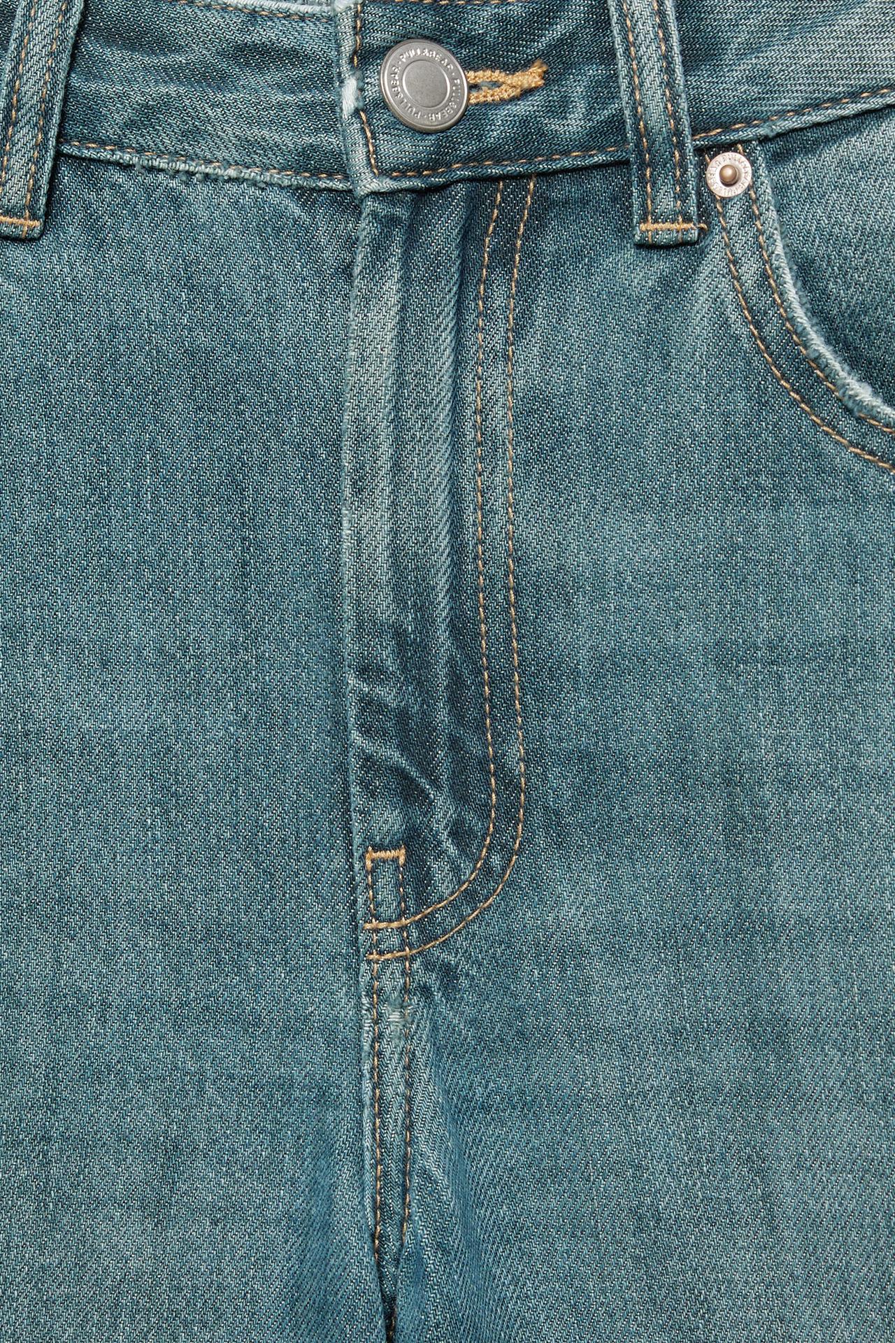 Low-rise baggy jeans — Green blue