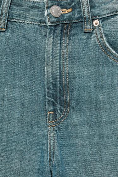 Low-rise baggy jeans — Green blue 8