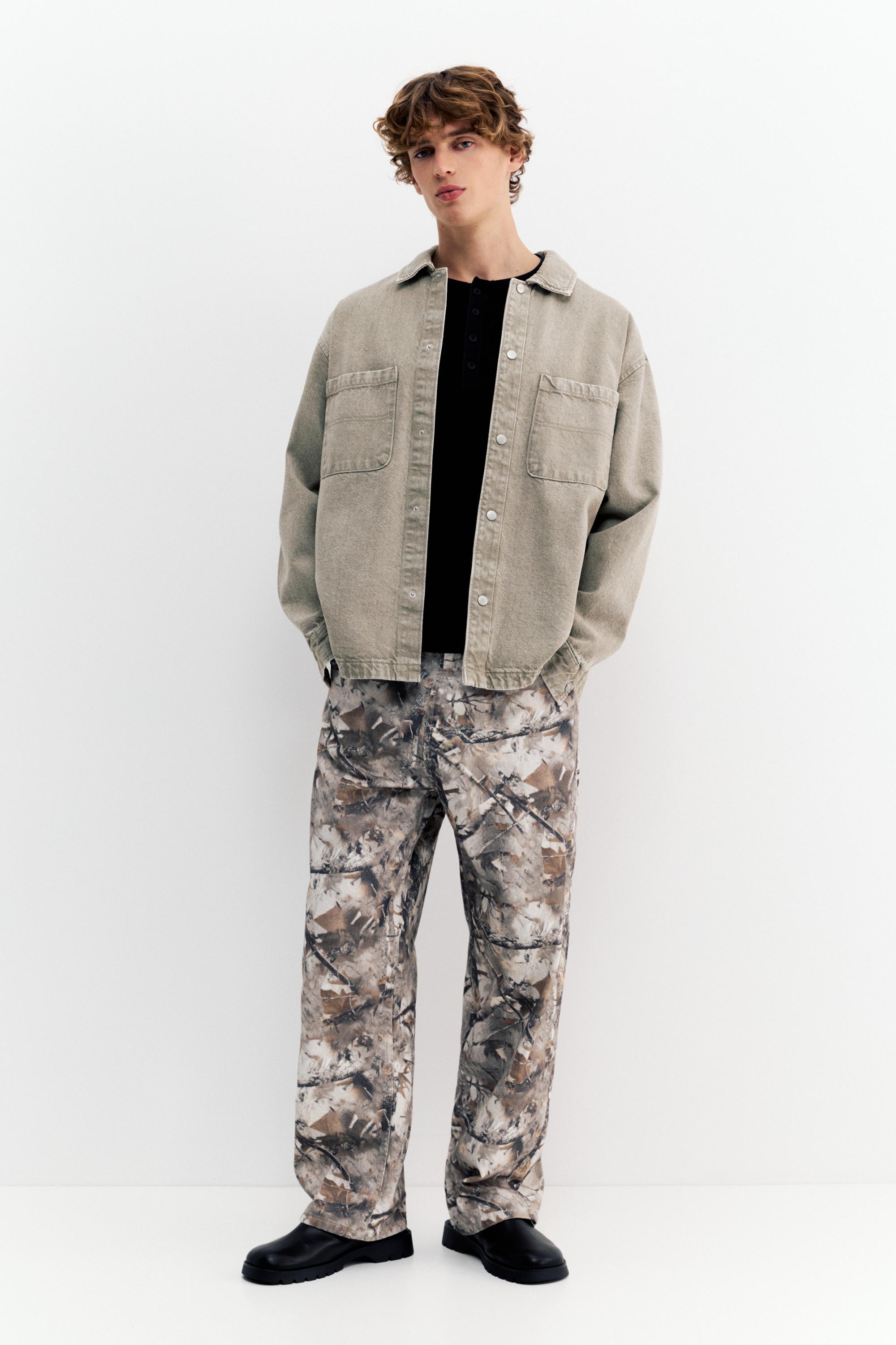 Soluk görünümlü jean gömlek - Görsel 5