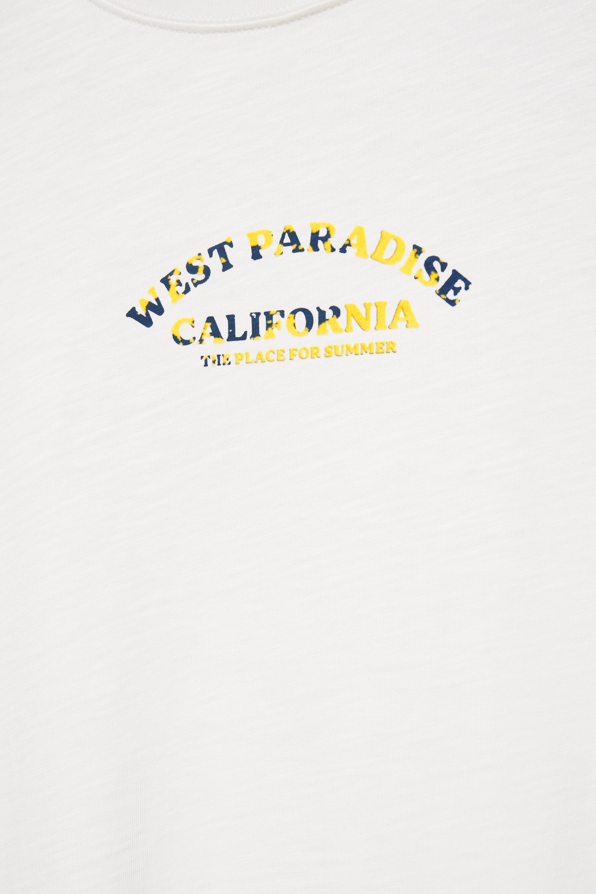 West Paradise graphic T-shirt — Off white