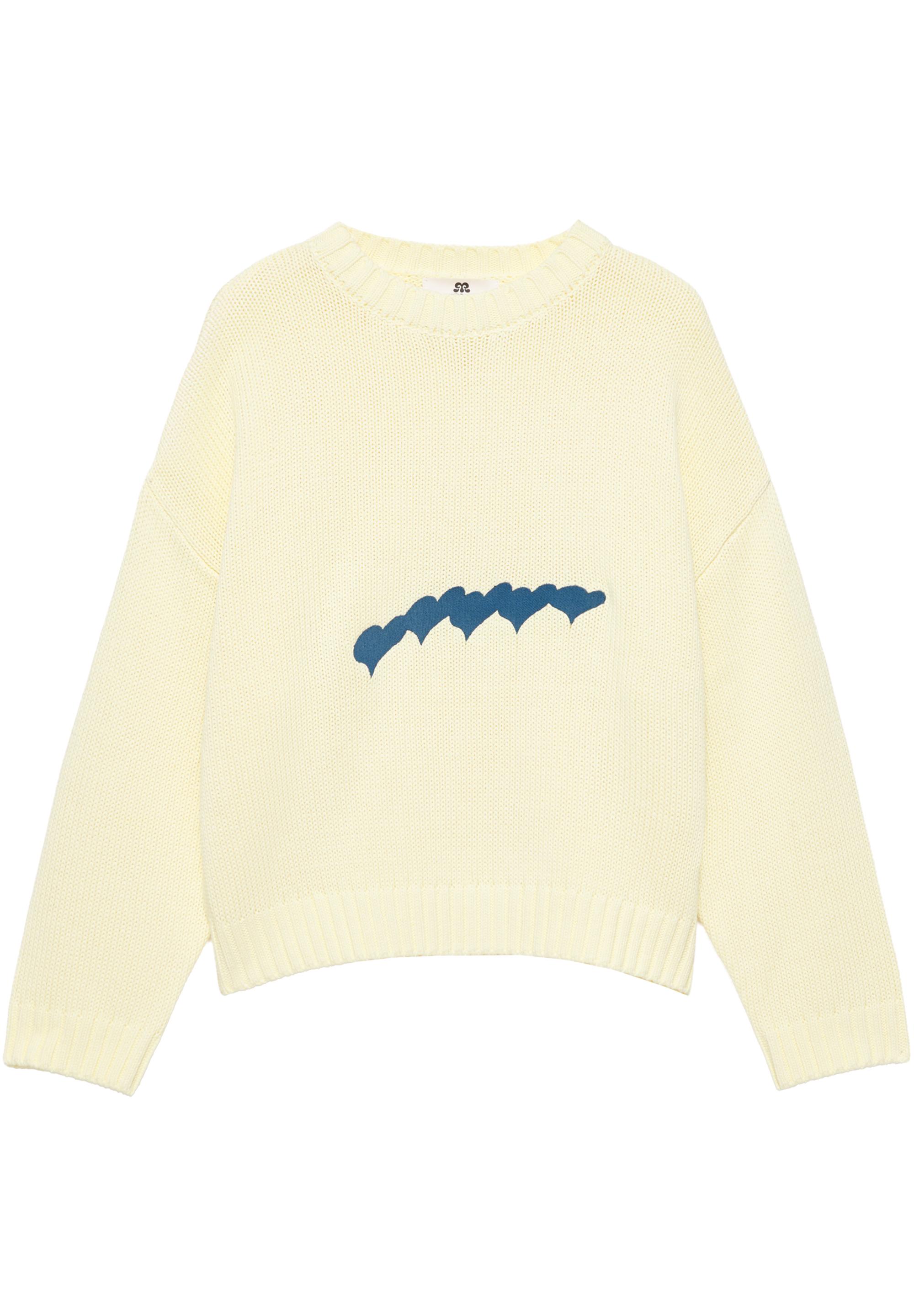 Oversize heart jumper — Yellow (alternate view)