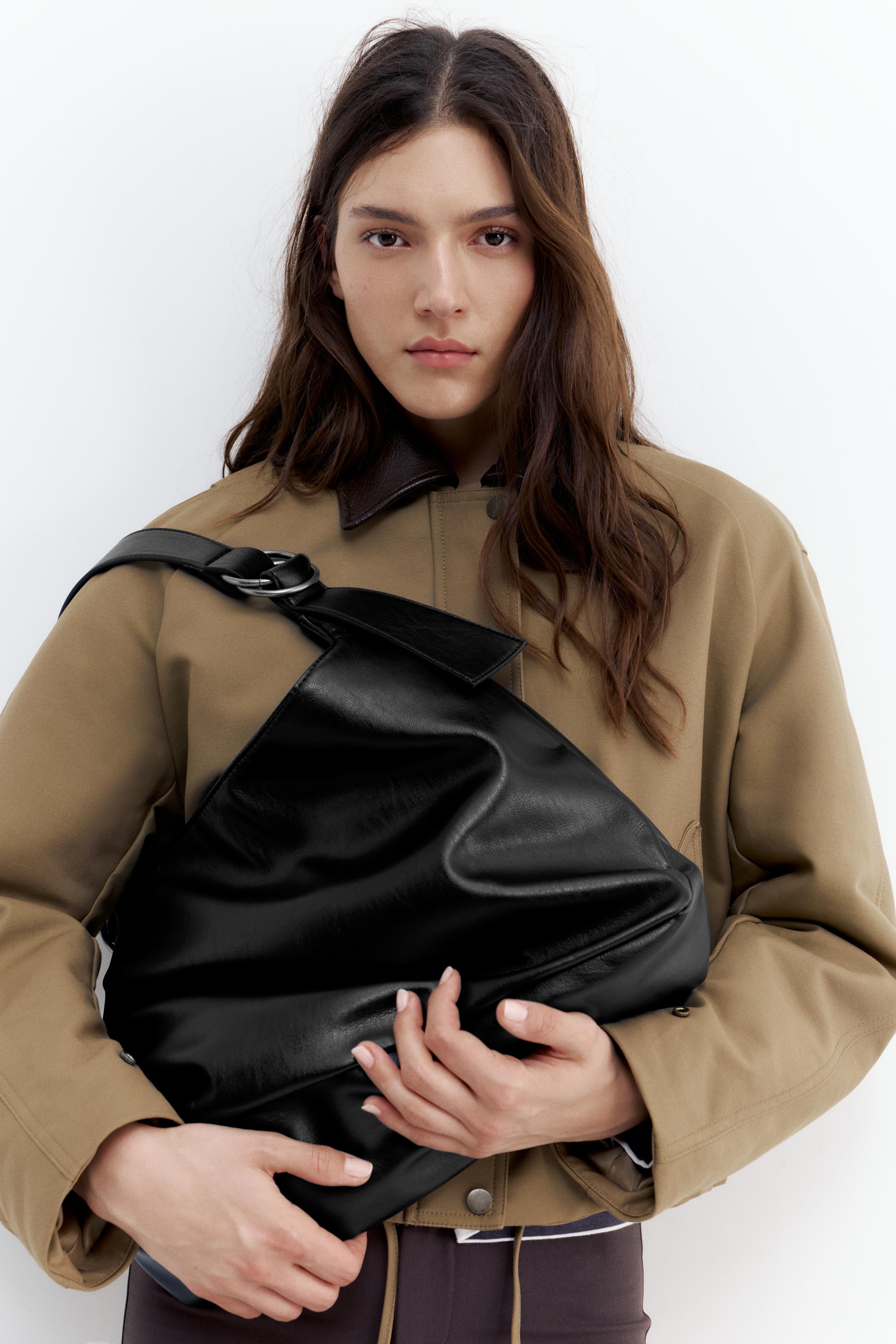 Halkalı shopper çanta - Görsel 13