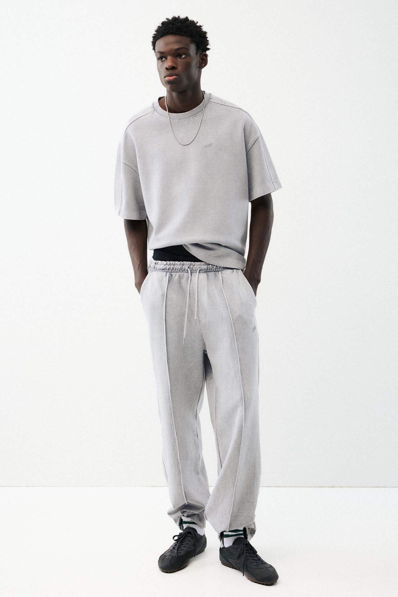 Short sleeve STWD sweatshirt — Anthracite grey