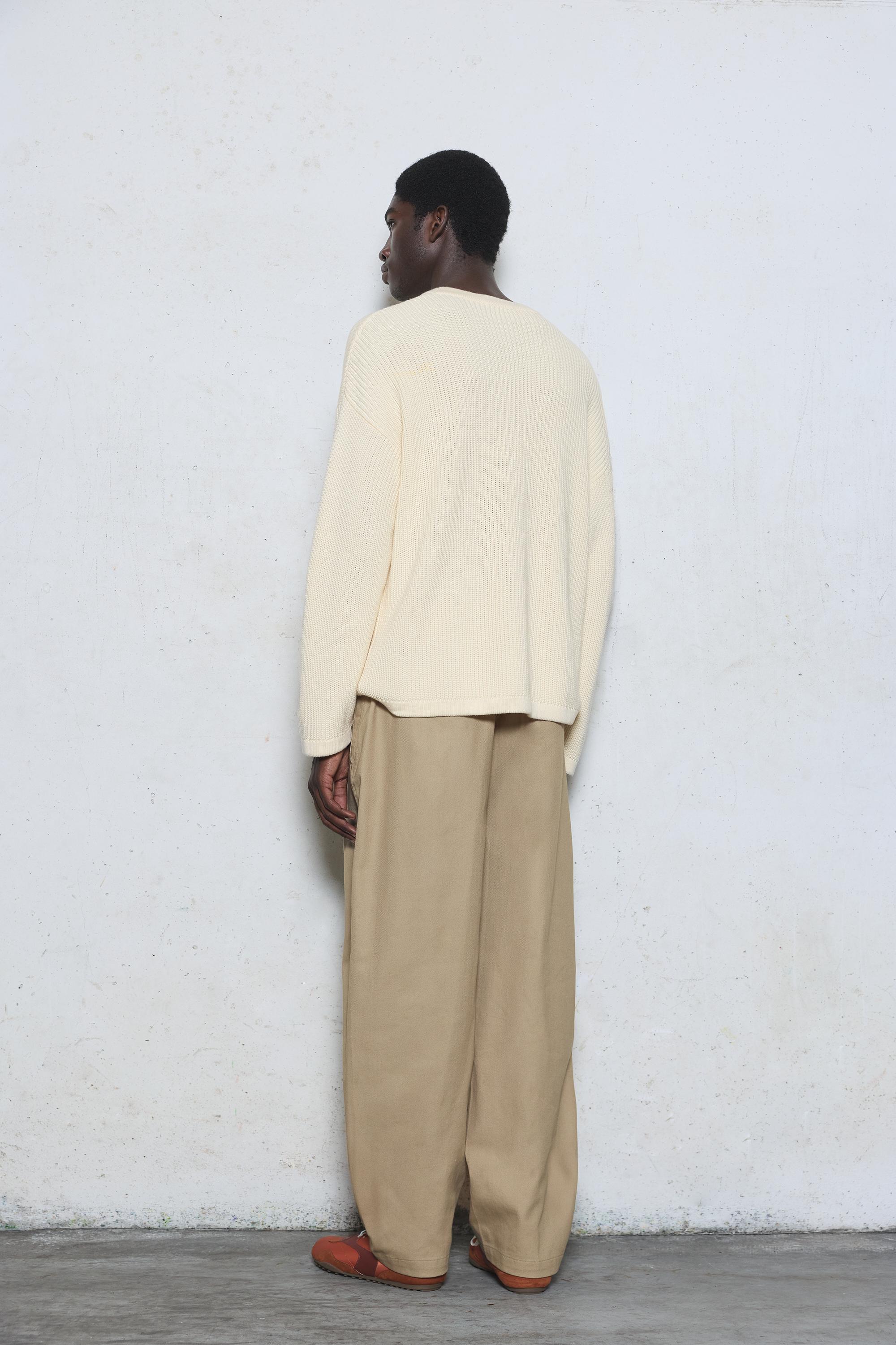 Embroidered jumper — Off white