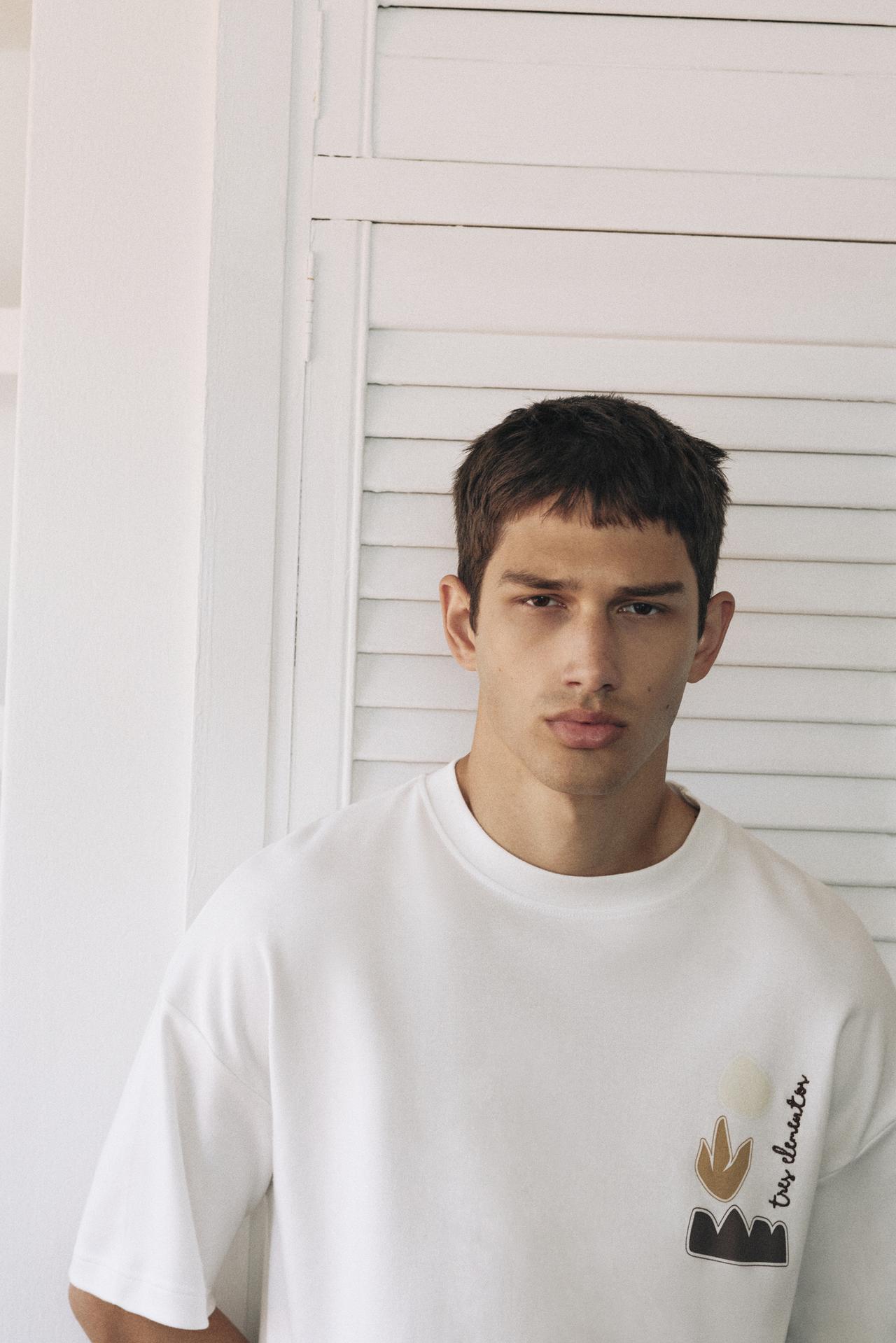 Short sleeve graphic T-shirt — Off white