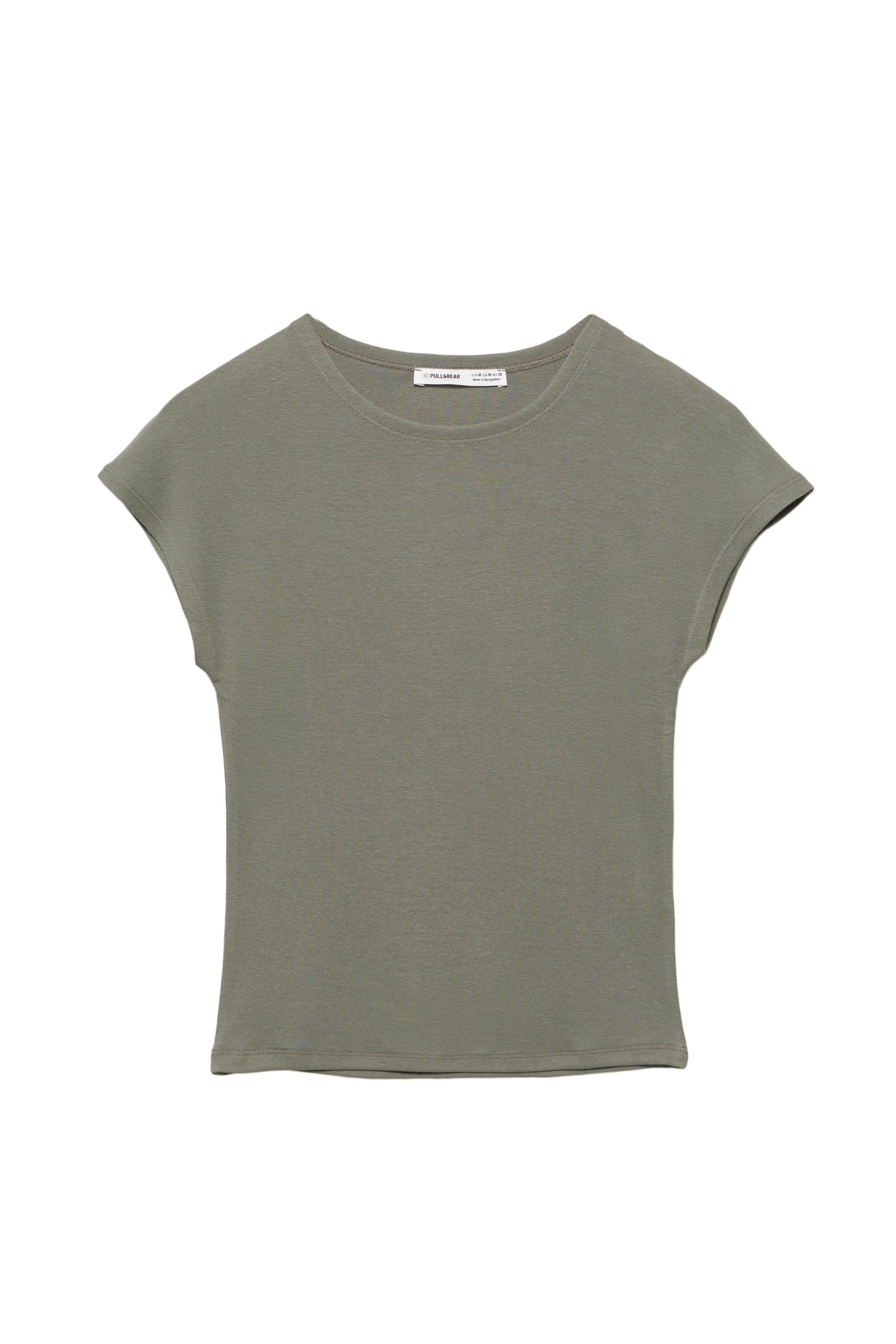 Pull&Bear Dar Kesim Kısa Kollu Tişört