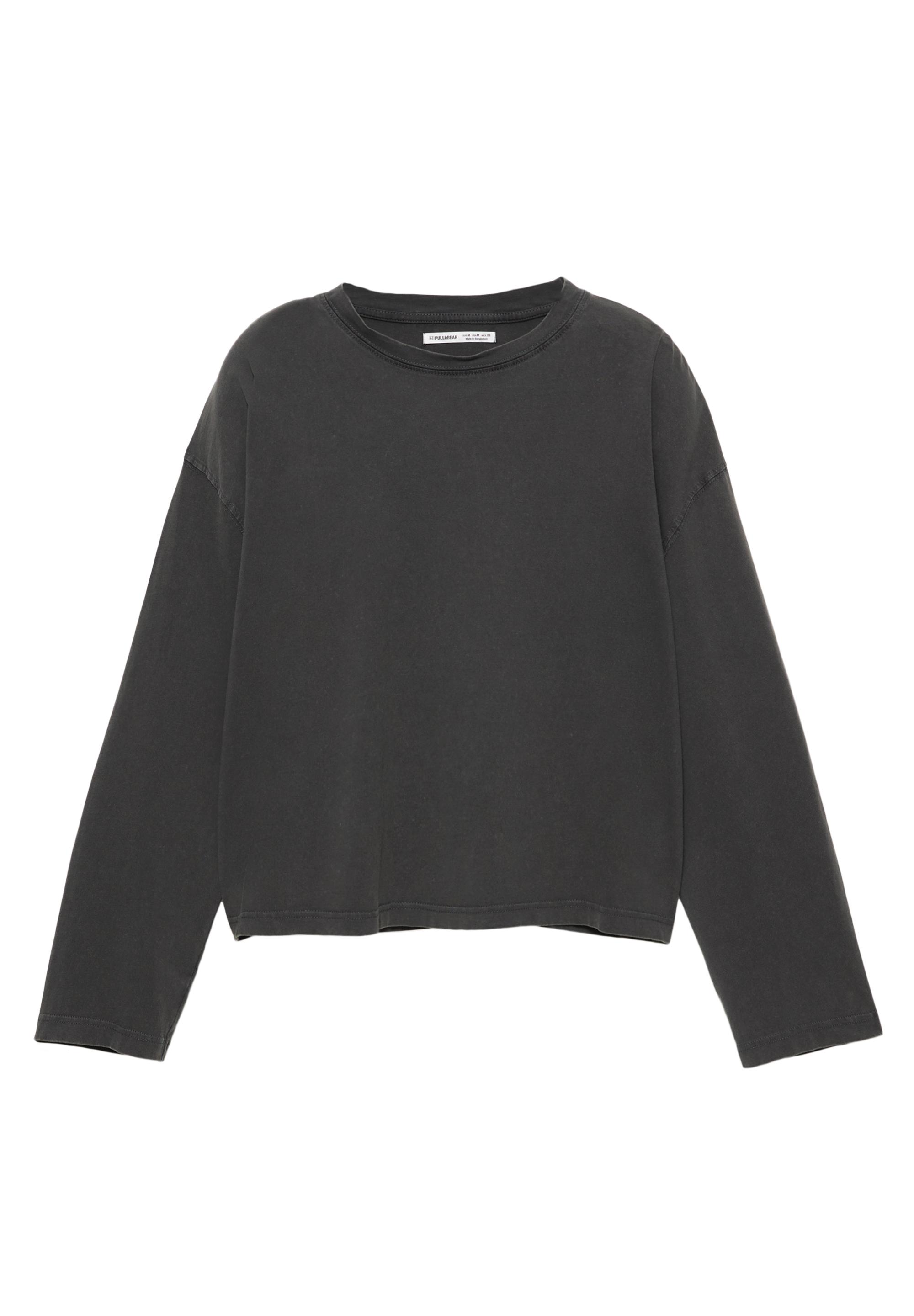 Uzun kollu boxy t-shirt - Görsel 11