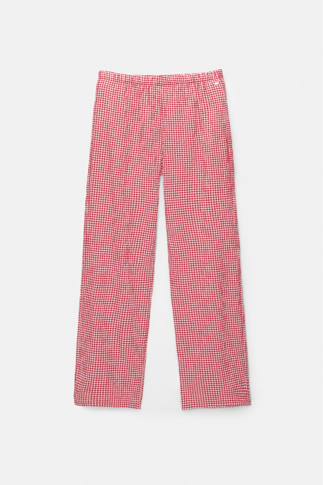 Fließende Hose mit Vichykaros - PULL&BEAR