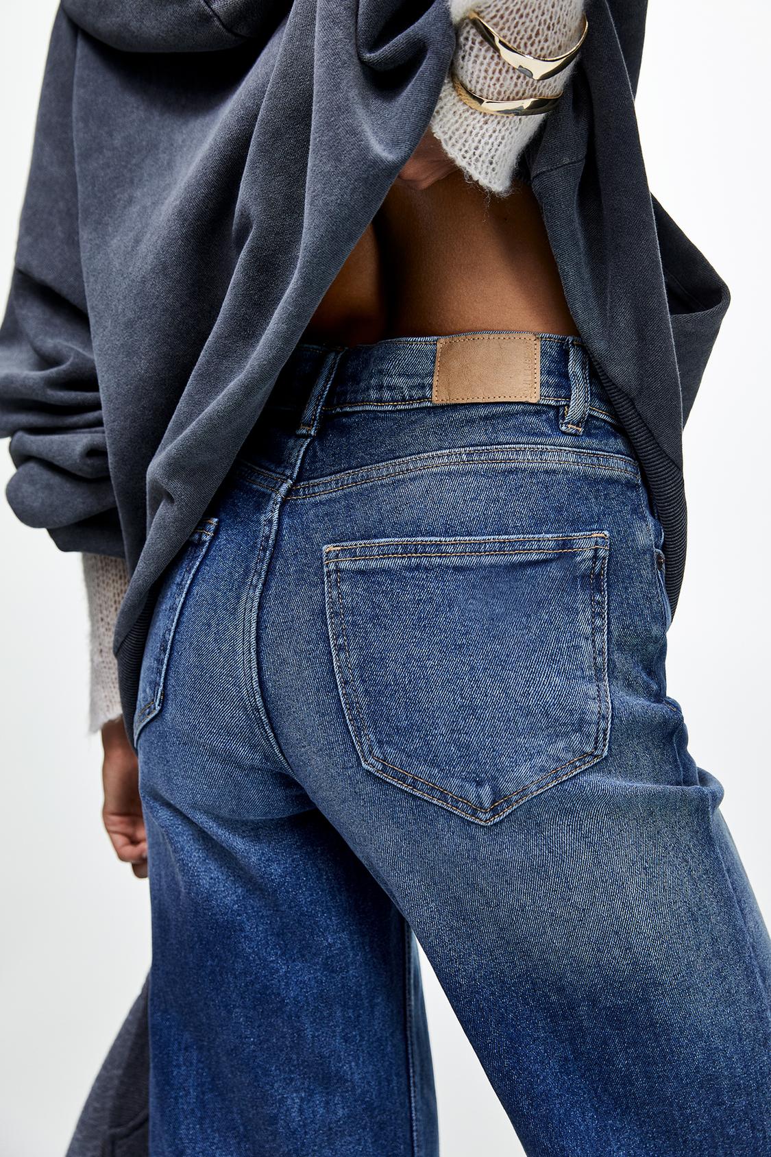 Mid-rise wide-leg comfort jeans - PULL&BEAR