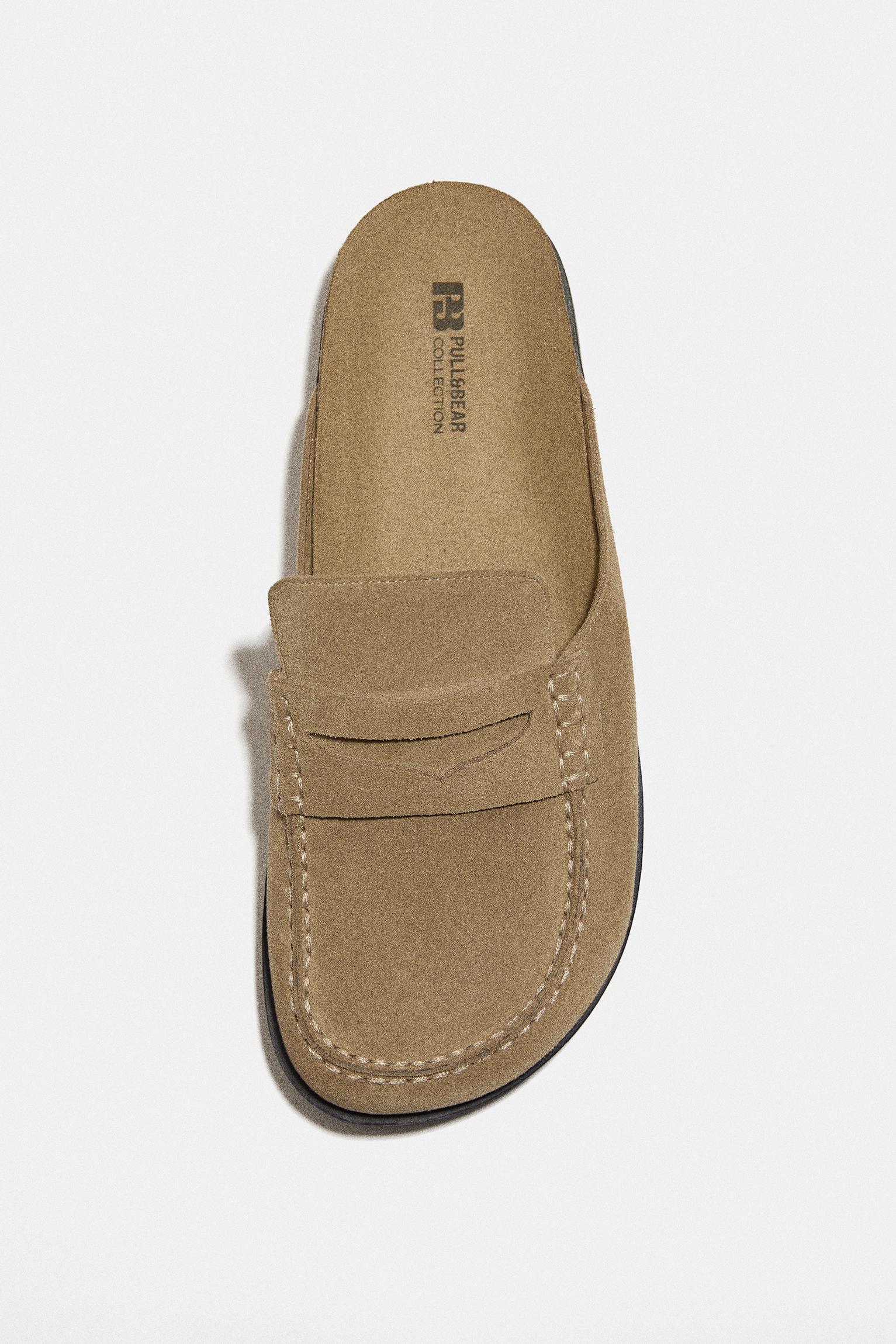 Leather clogs — Sand