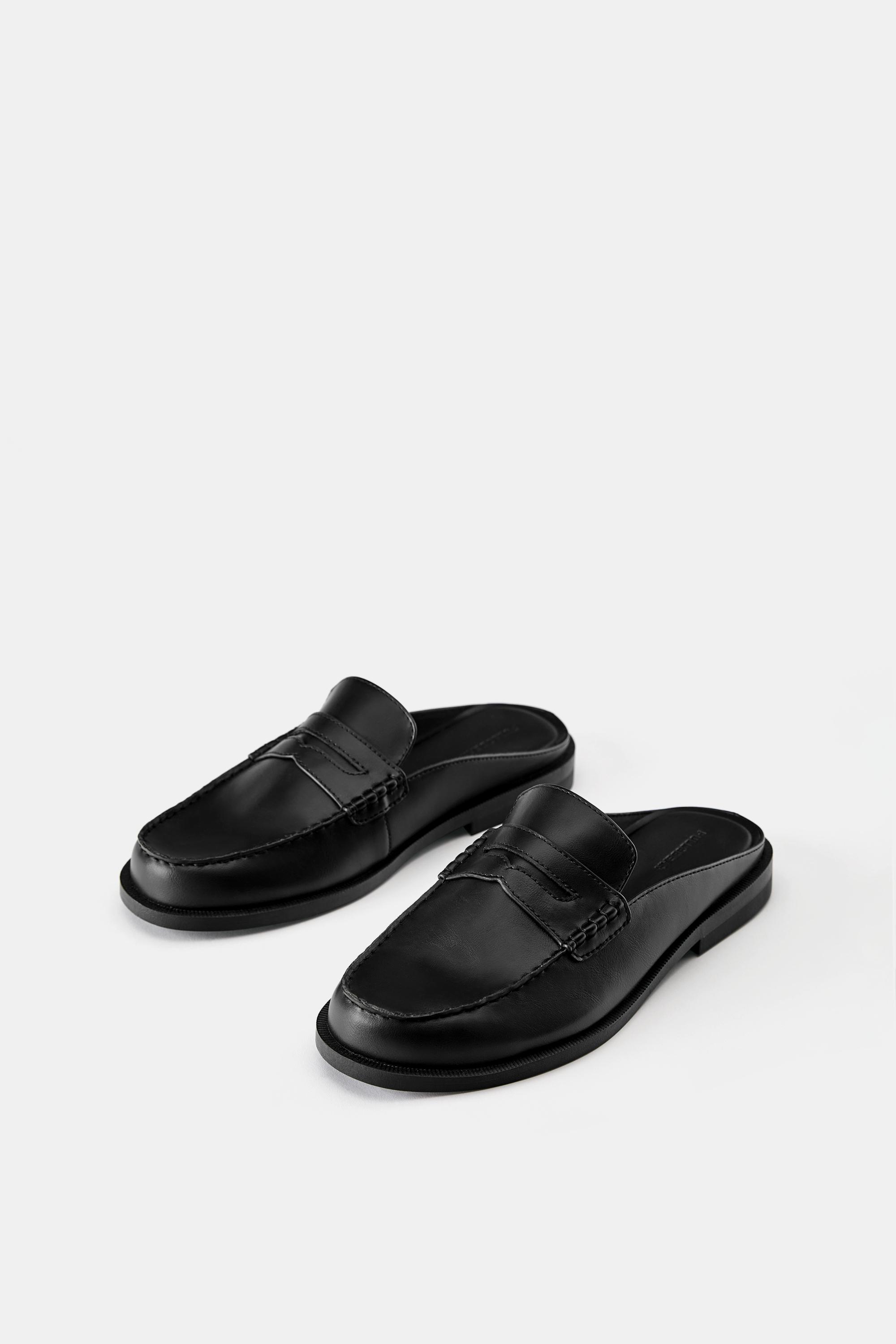 Slingback loafers — Black