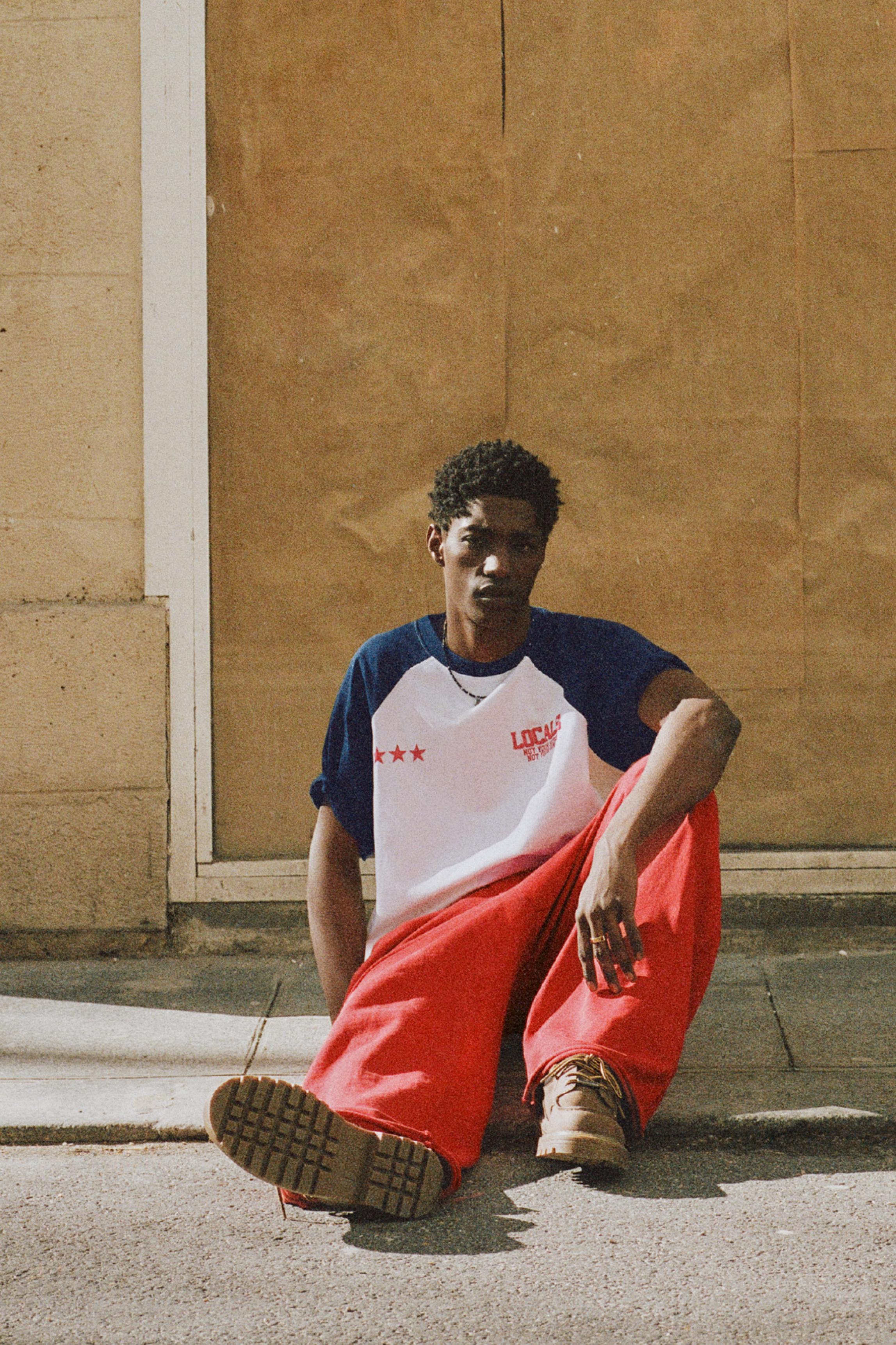 STWD varsity tracksuit trousers — Red