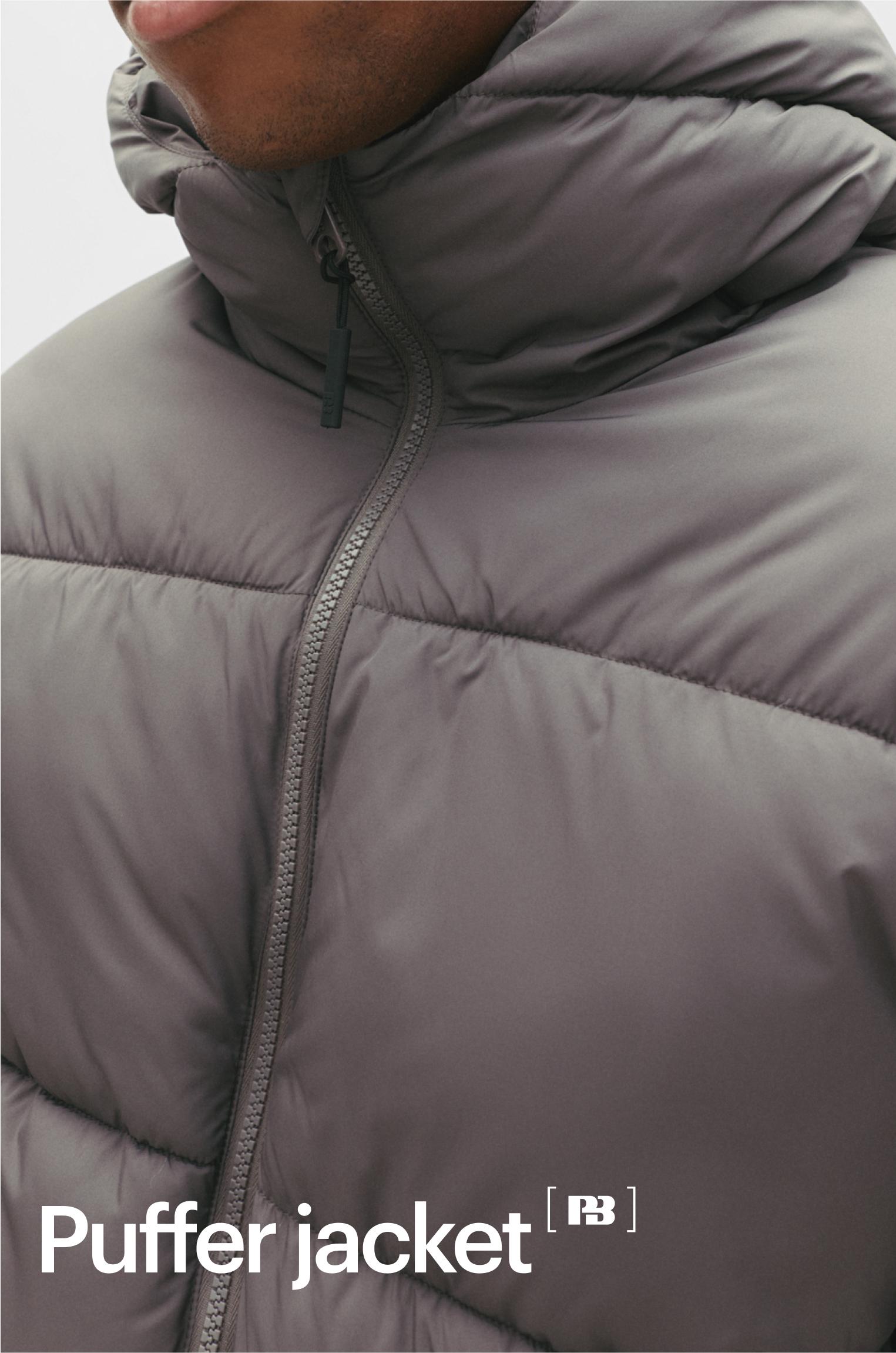 Kapüşonlu Dolgulu Ceket - Görsel 35