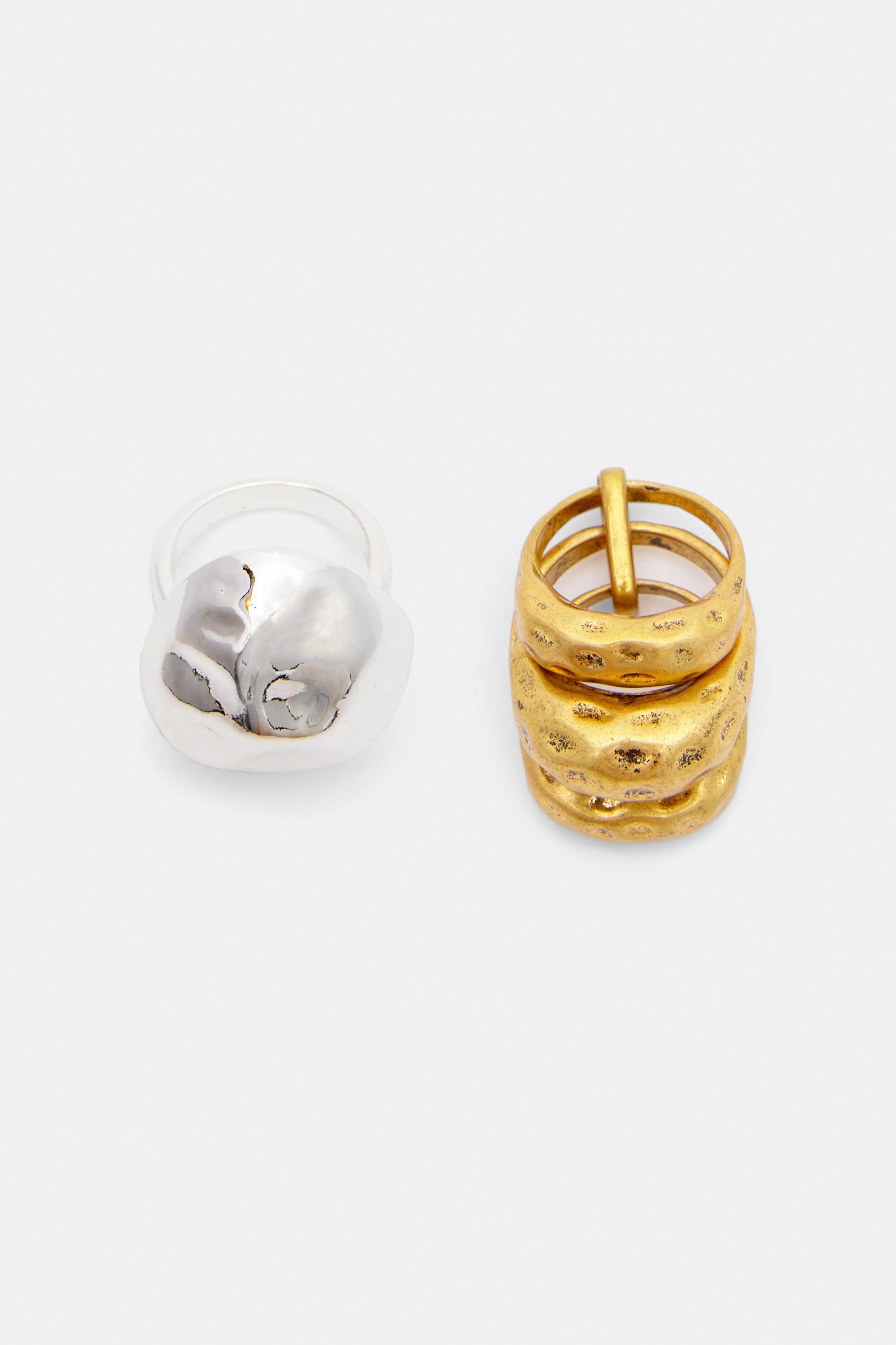 Pack Mit 2 Unregelmäßigen Ringen