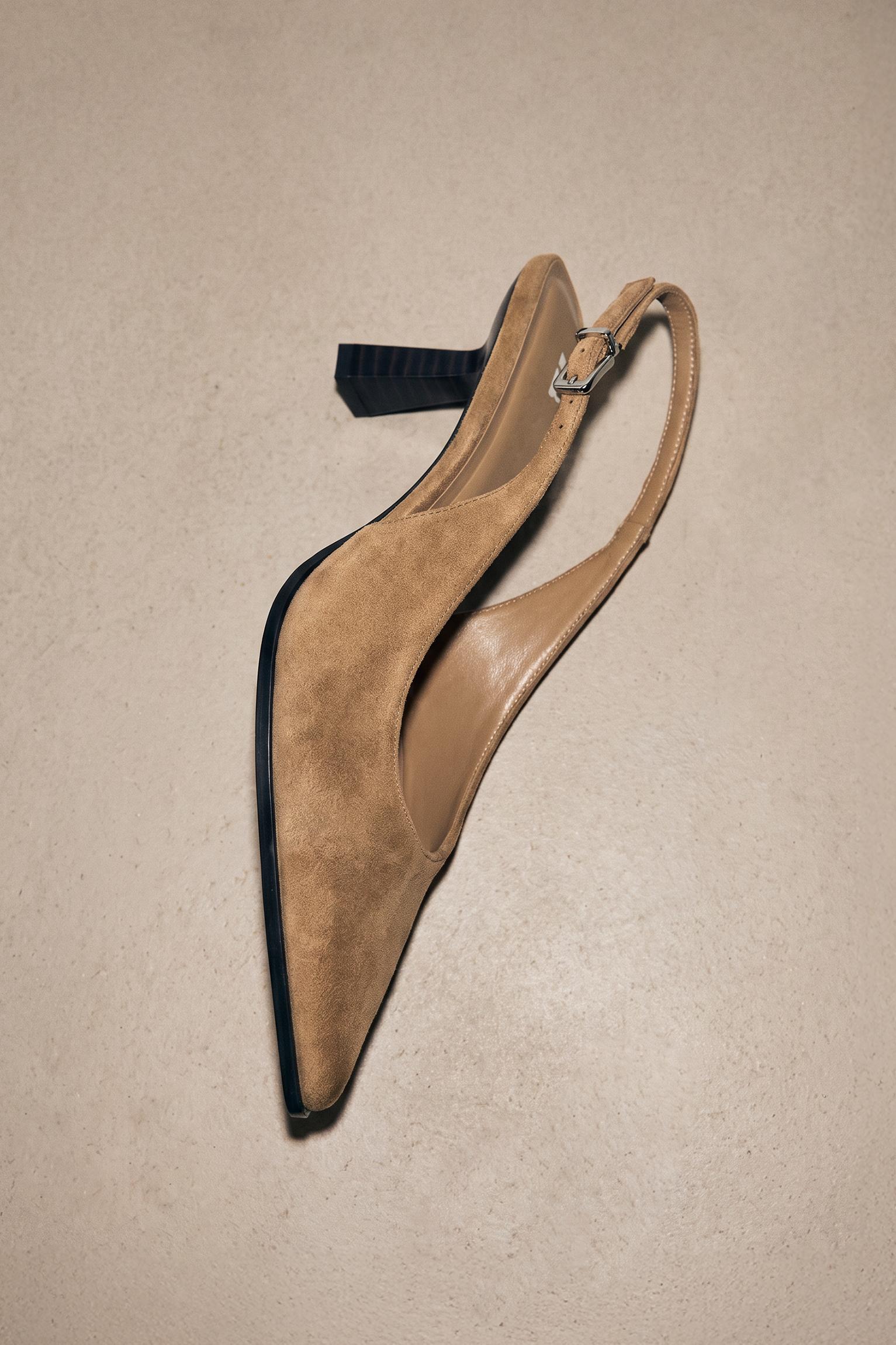 Slingback heels — Sand