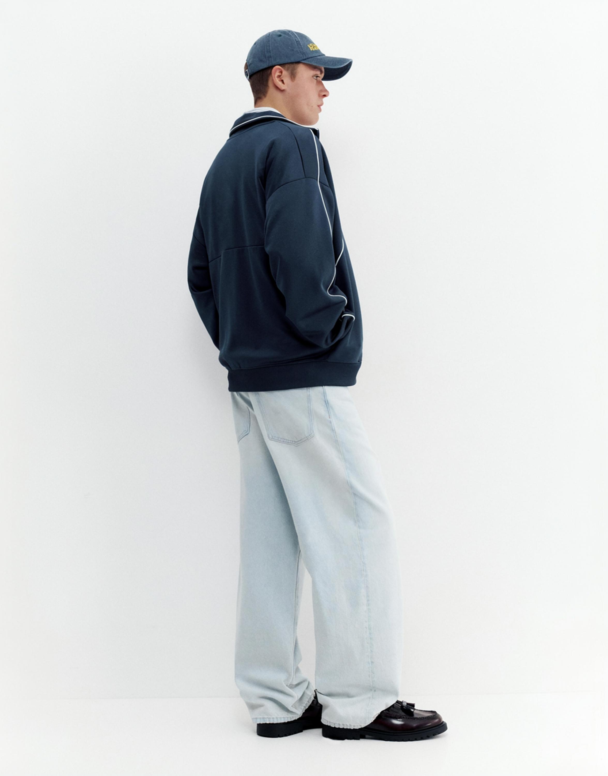 Fermuarlı nakışlı ceket - Görsel 7